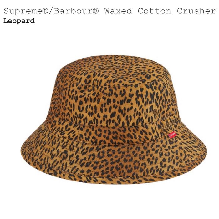 Supreme Supreme Barbour Waxed Cotton Crusher Hat (sz Lrg) | Grailed