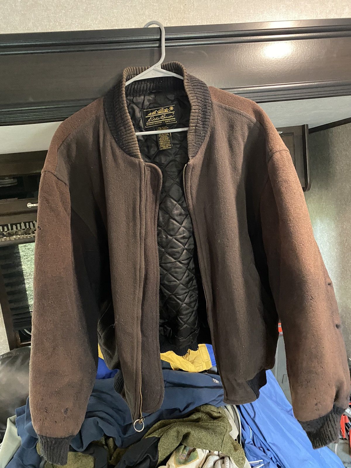 Eddie Bauer RARE VINTAGE Wool bomber by Eddie Bauer | Grailed