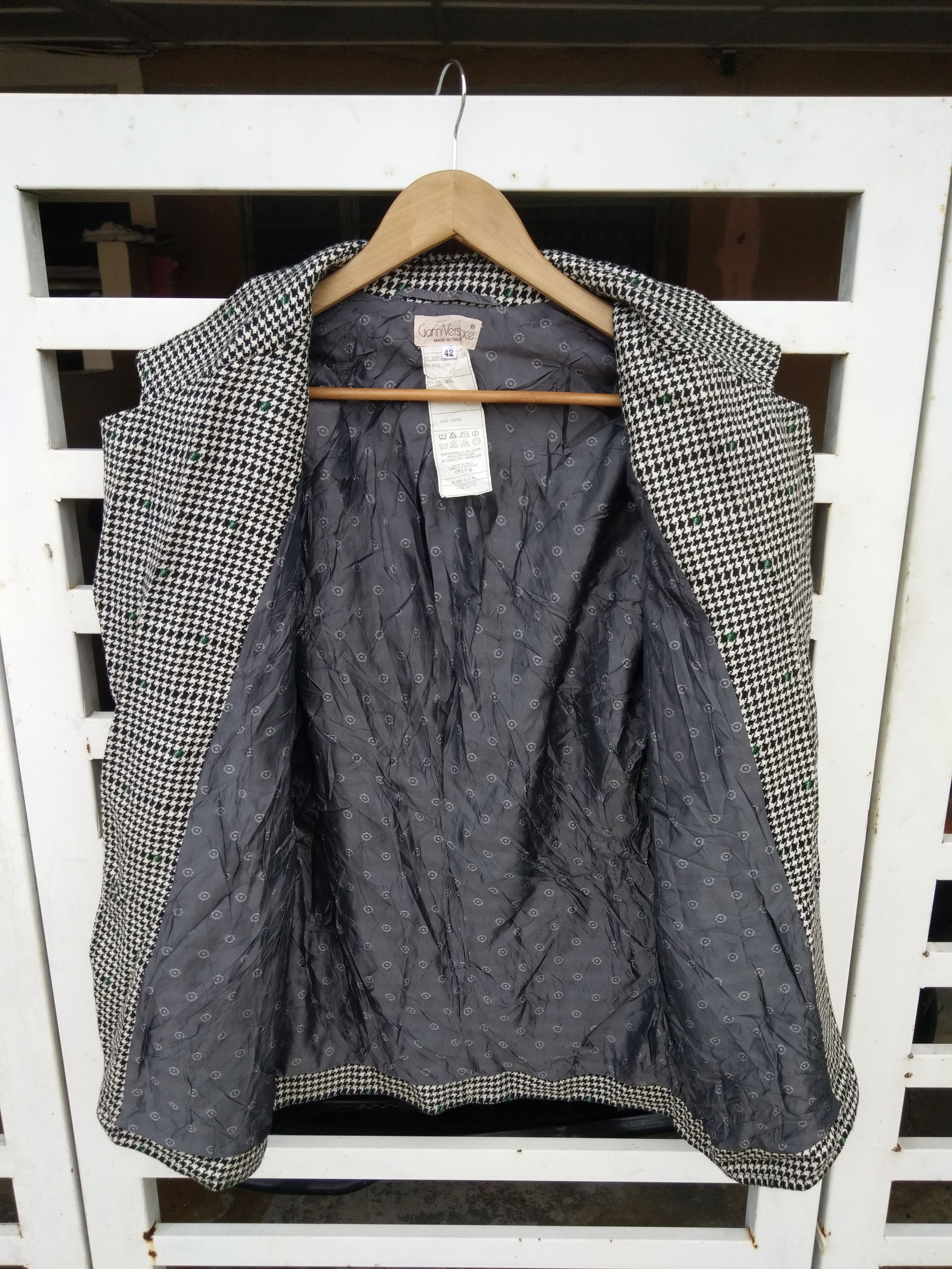 Versace Luxury Gianni Versace Wool Coat Made in Italy Size US S / EU 44-46 / 1 - 3 Thumbnail