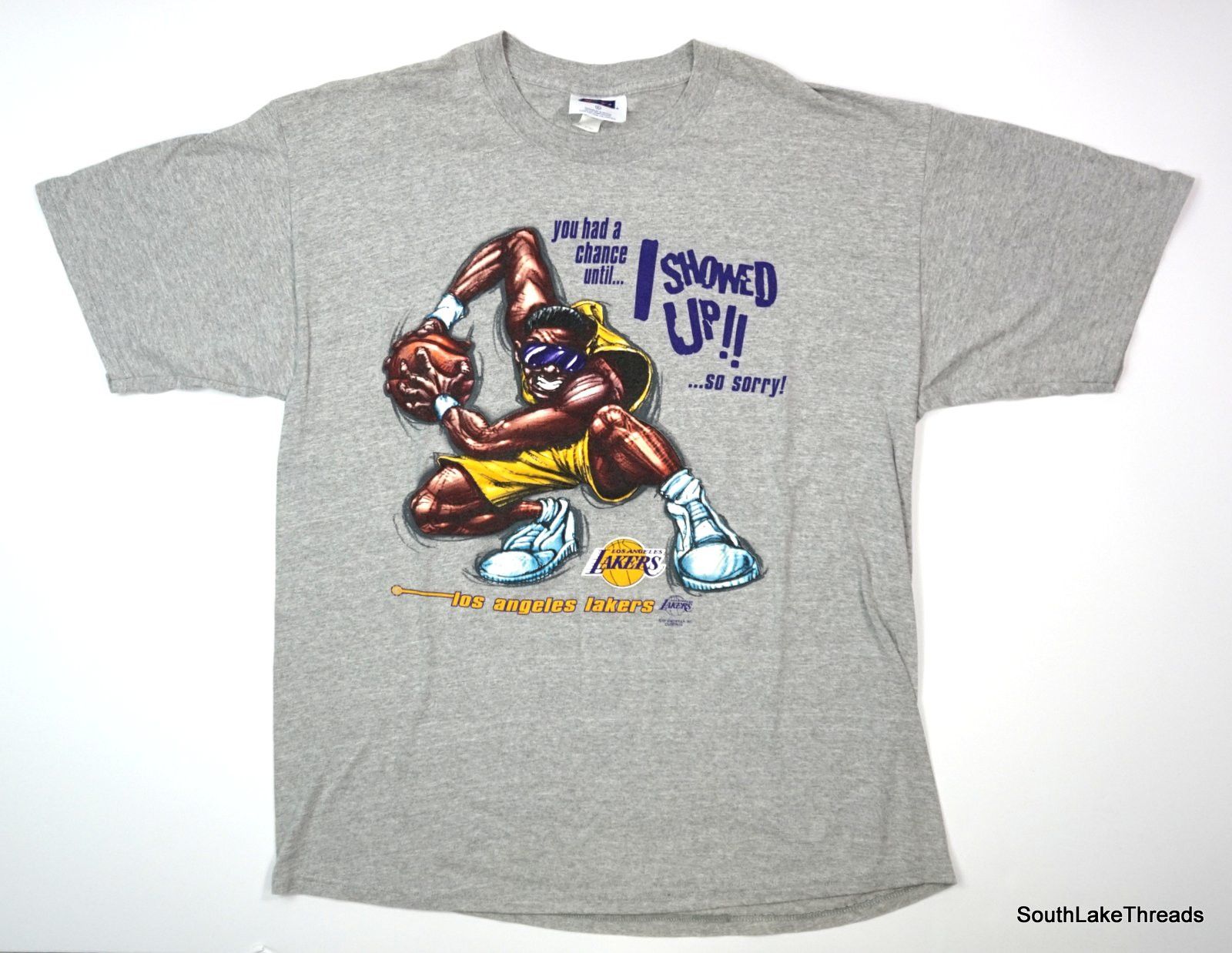 VTG 90s LA Lakers Had A Chance Until I Showed Up T-Shirt XL