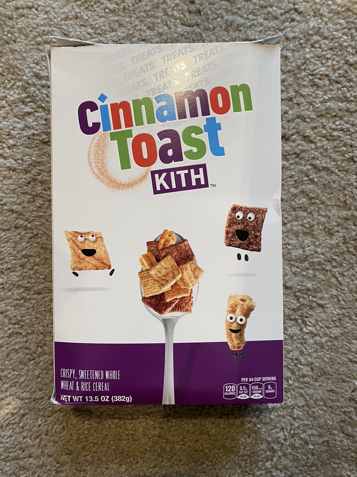 Kith Kith cereal Cinnamon Toast Crunch box Grailed