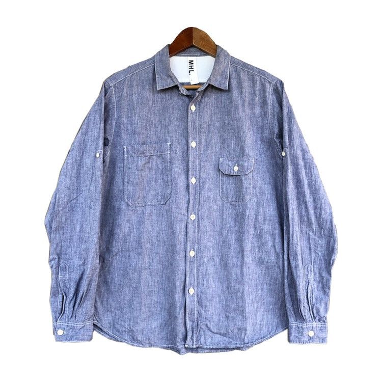 Margaret Howell MHL. Sailor Button Up Shirt Size US L / EU 52-54 / 3 - 1 Thumbnail