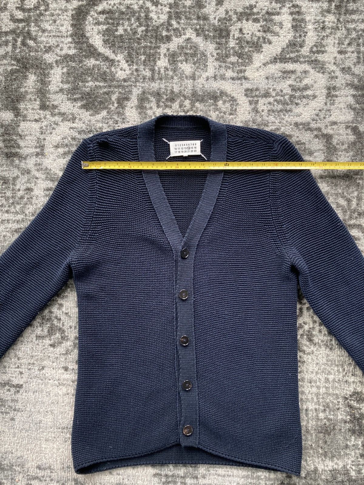 Maison Margiela Navy Knitted Cardigan Size US M / EU 48-50 / 2 - 11 Thumbnail