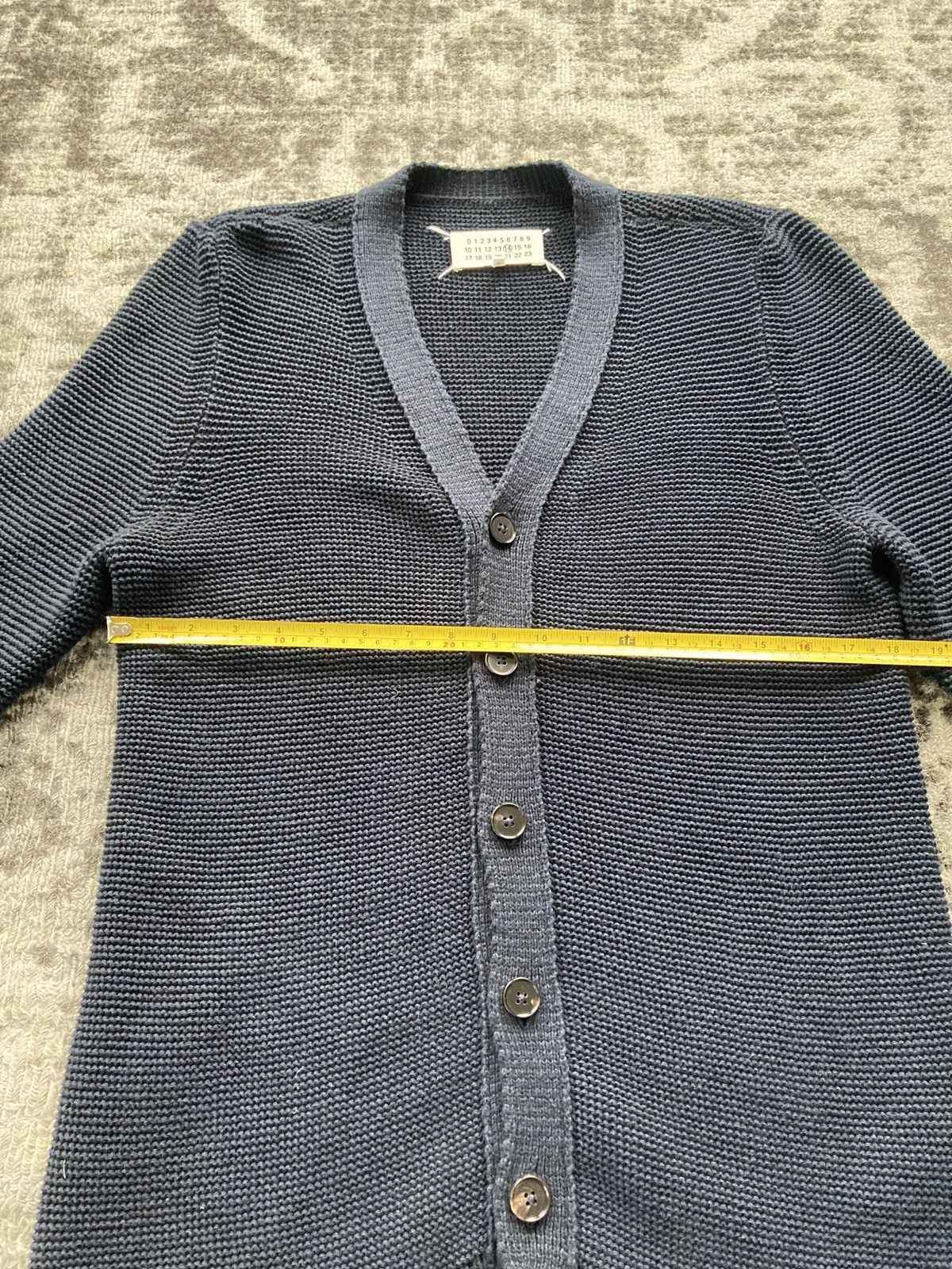 Maison Margiela Navy Knitted Cardigan Size US M / EU 48-50 / 2 - 9 Thumbnail