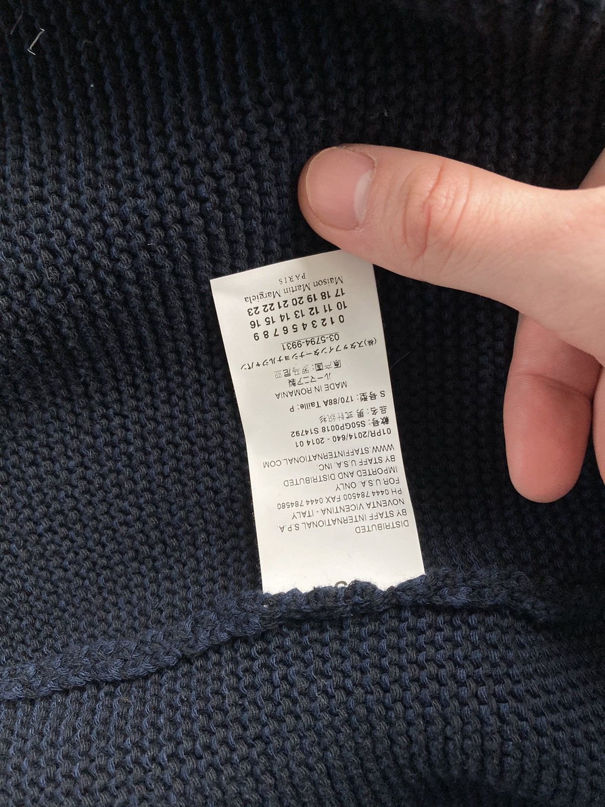 Maison Margiela Navy Knitted Cardigan Size US M / EU 48-50 / 2 - 8 Thumbnail