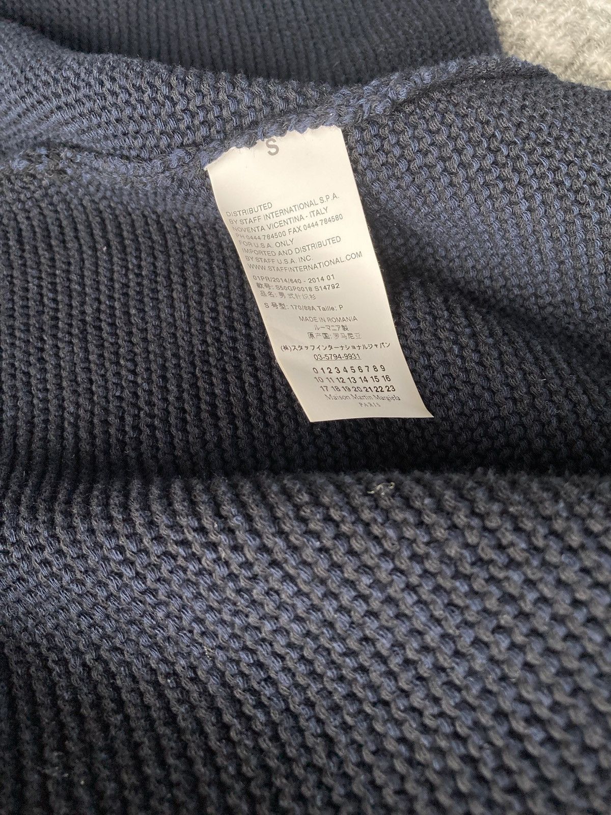 Maison Margiela Navy Knitted Cardigan Size US M / EU 48-50 / 2 - 6 Thumbnail