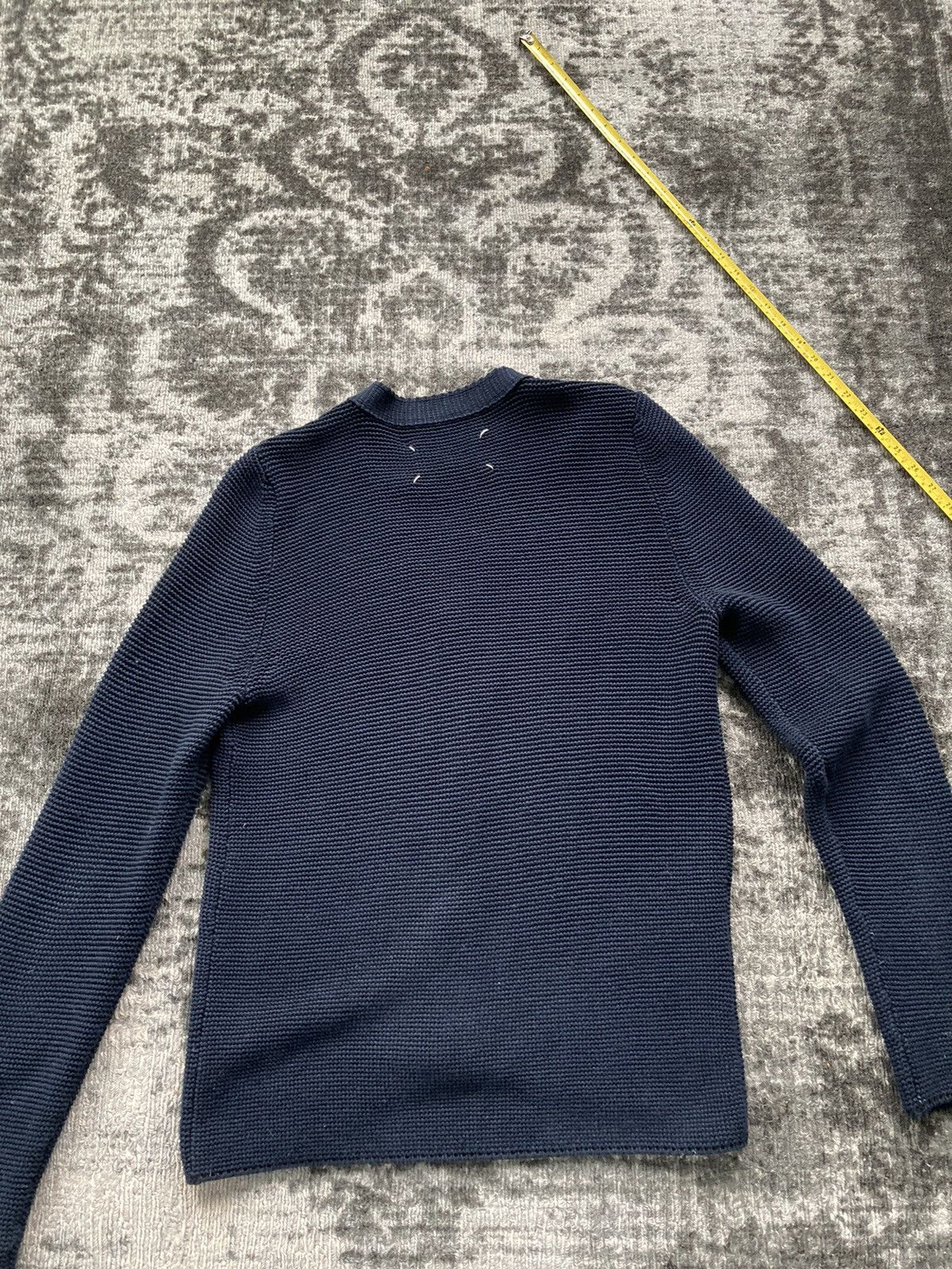 Maison Margiela Navy Knitted Cardigan Size US M / EU 48-50 / 2 - 4 Thumbnail