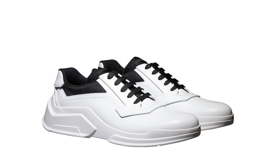 Prada Spazzolato Laced Runway Sneakers Grailed