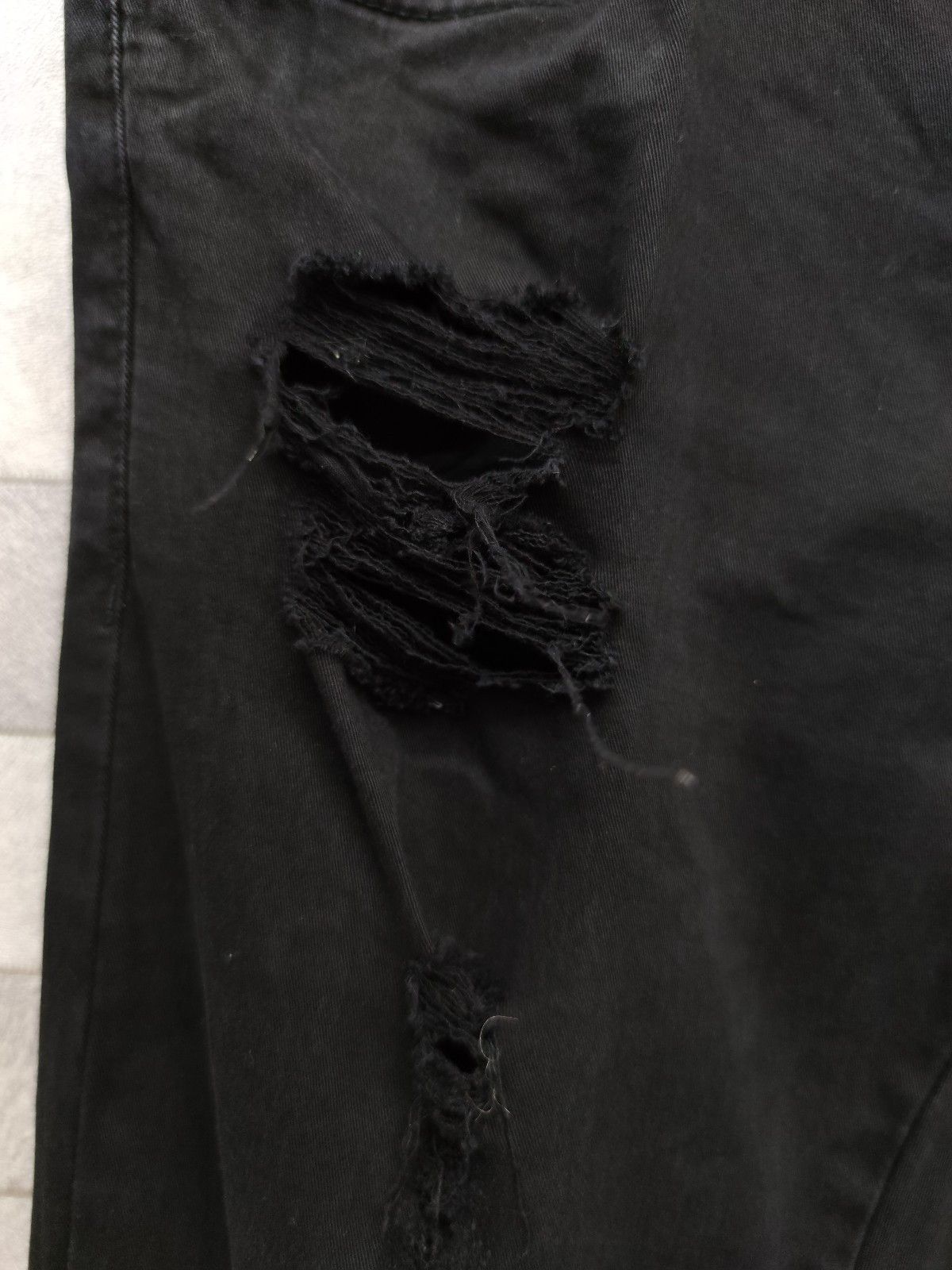 Imperious × Seditionaries IMP Punk Rock Ripped Zipper Knee Stretchy Skinny Pants Size US 33 - 7 Thumbnail