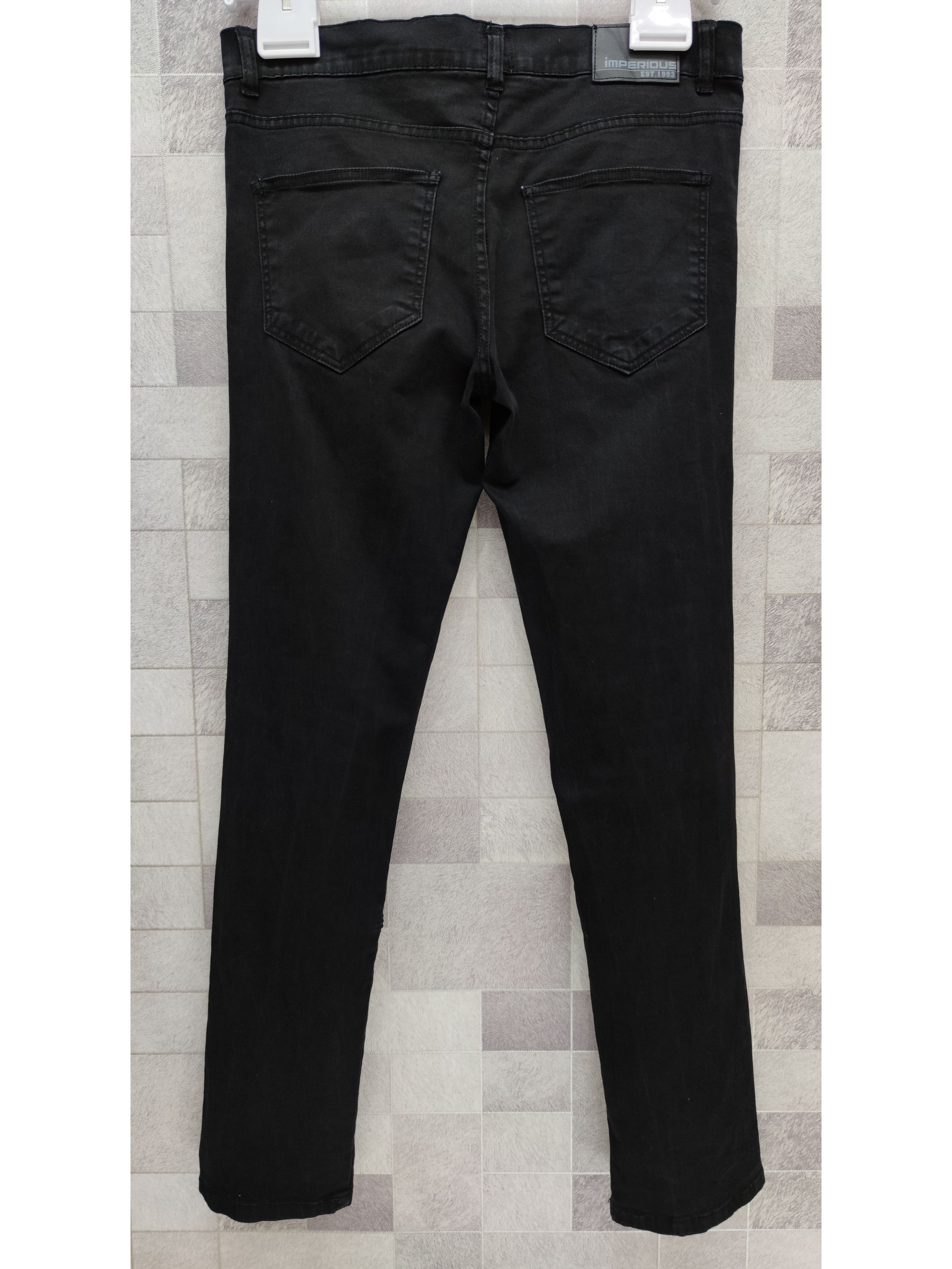 Imperious × Seditionaries IMP Punk Rock Ripped Zipper Knee Stretchy Skinny Pants Size US 33 - 12 Thumbnail