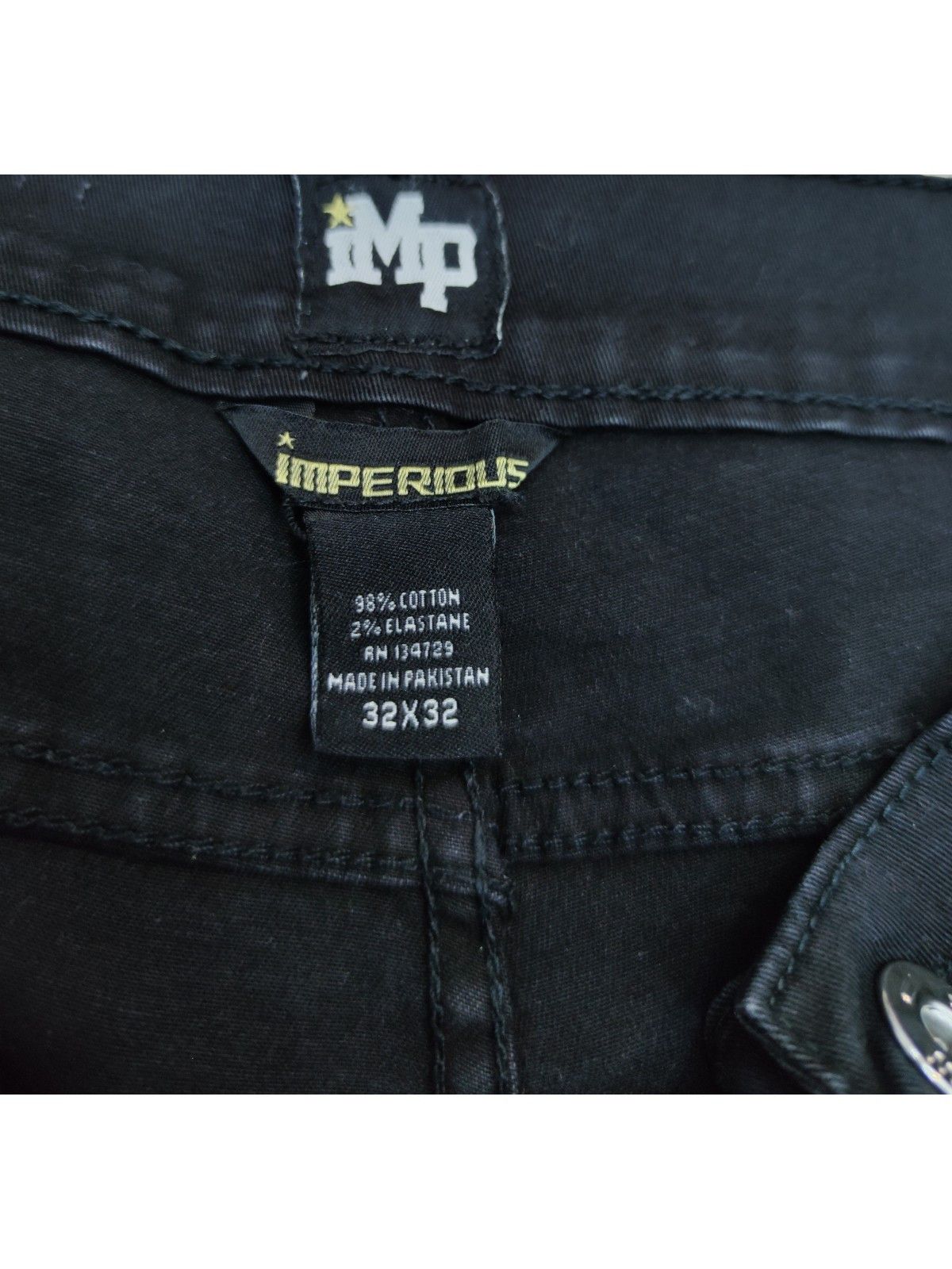 Imperious × Seditionaries IMP Punk Rock Ripped Zipper Knee Stretchy Skinny Pants Size US 33 - 14 Thumbnail