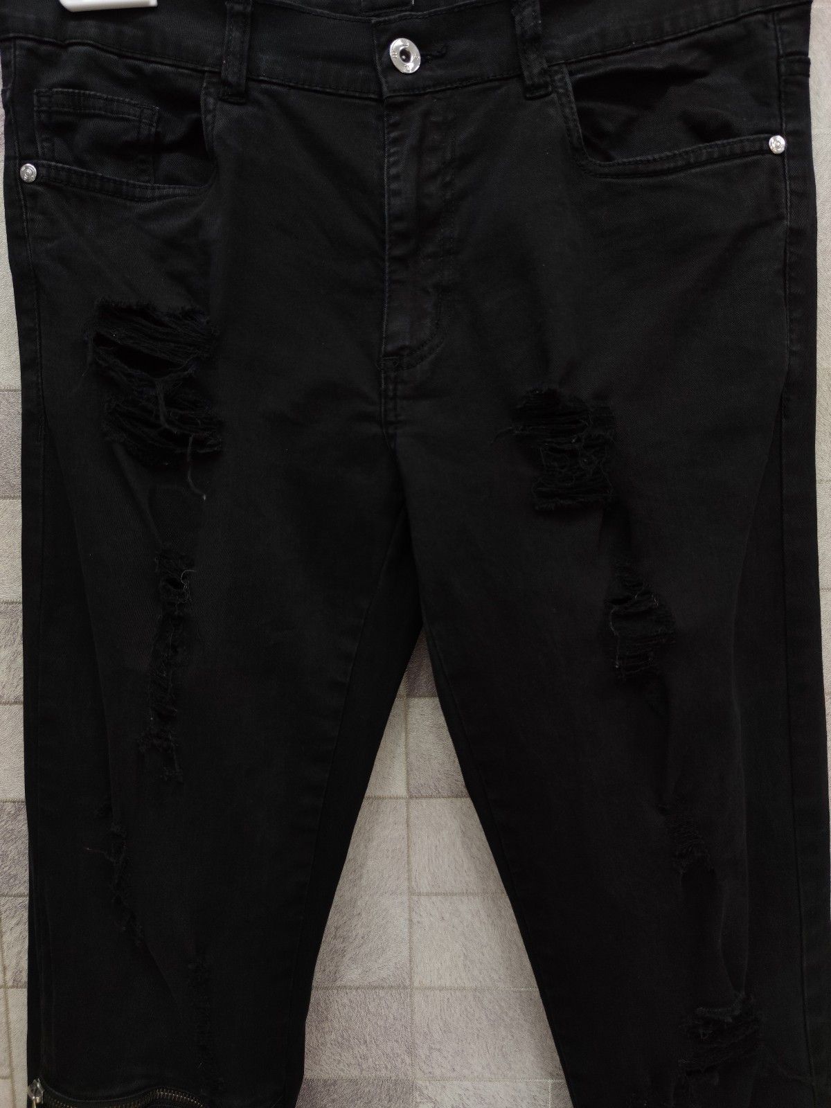 Imperious × Seditionaries IMP Punk Rock Ripped Zipper Knee Stretchy Skinny Pants Size US 33 - 6 Thumbnail