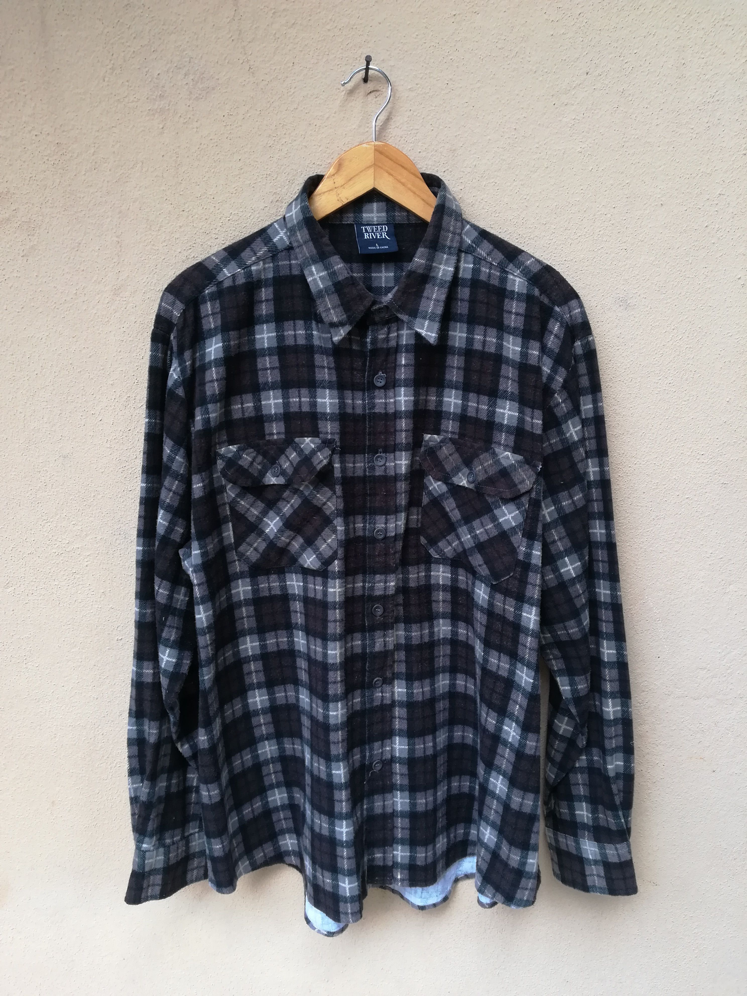 Designer × Flannel Tweed River Double Pocket Flannel Size US XL / EU 56 / 4 - 1 Thumbnail