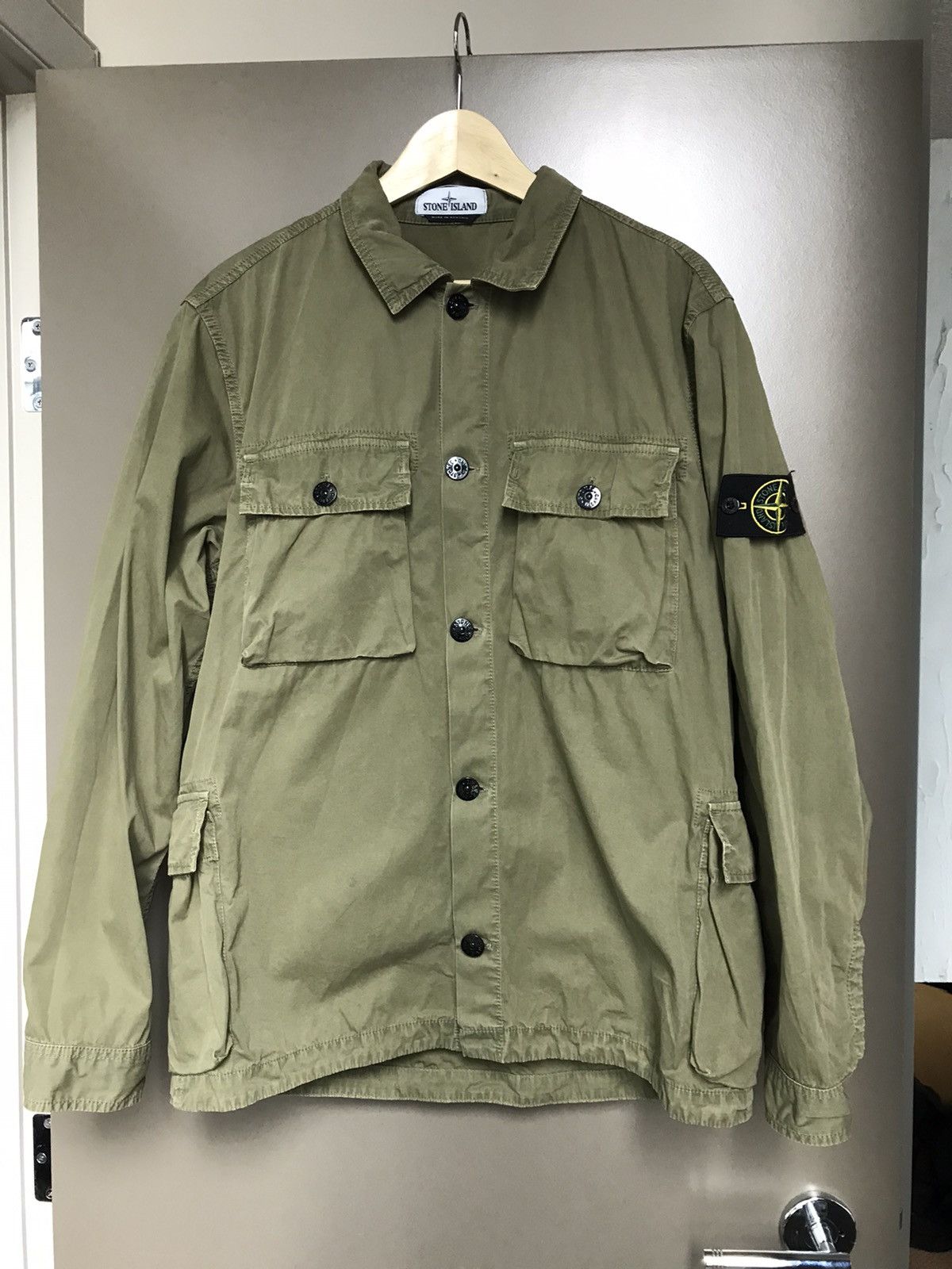 Stone Island Stone Island Combat Overshirt Olive Size XL | Grailed