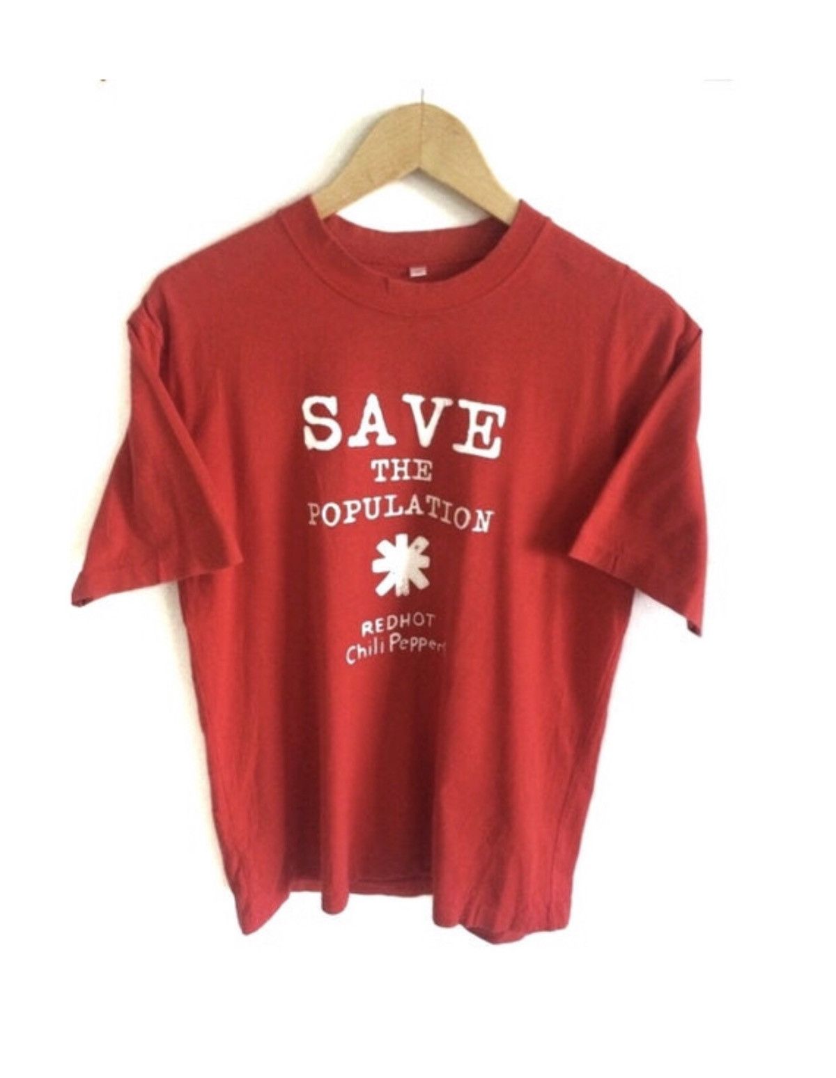 Band Tees × Vintage Vintage Red Hot Chili Peppers Save The Population T Shirt Size US M / EU 48-50 / 2 - 1 Thumbnail
