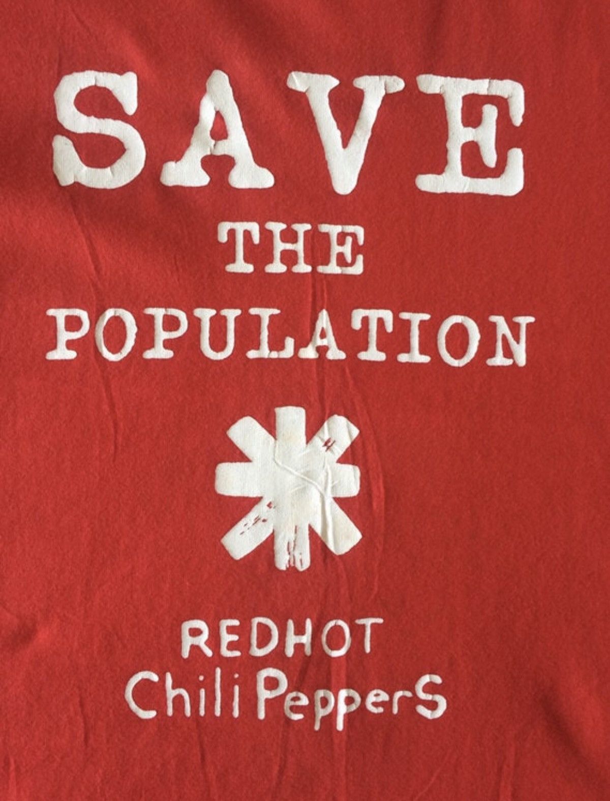 Band Tees × Vintage Vintage Red Hot Chili Peppers Save The Population T Shirt Size US M / EU 48-50 / 2 - 2 Thumbnail
