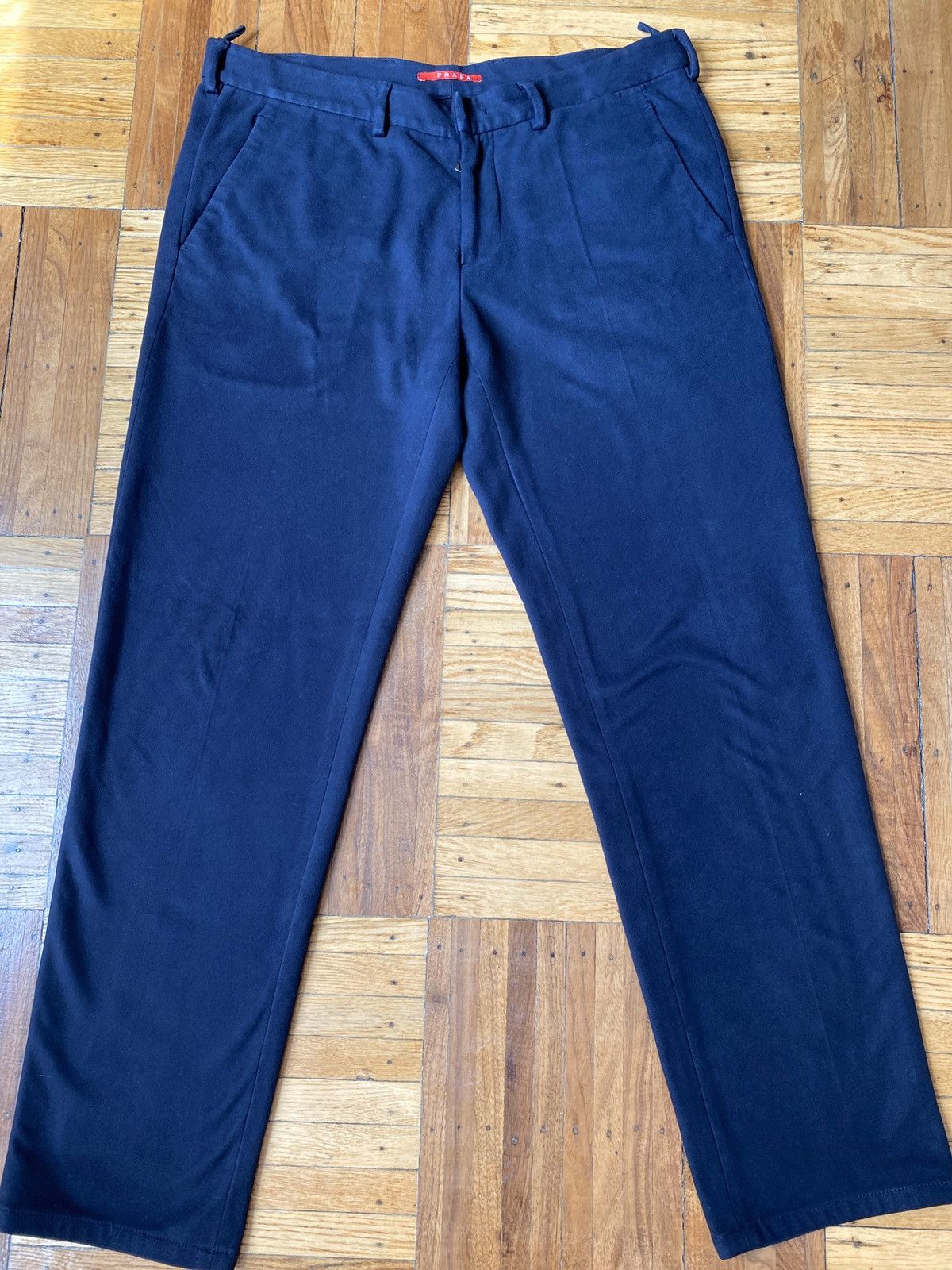 パンツ 90s PRADA slacks dark navy パンツ 90s PRADA slacks dark navy Prada trousers, 90s long