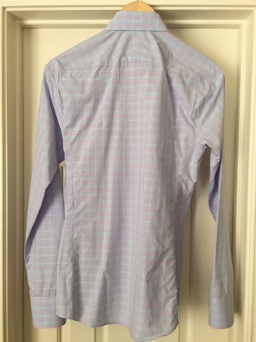 Thomas Pink Blue/pink plaid shirt Size US S / EU 44-46 / 1 - 2 Preview