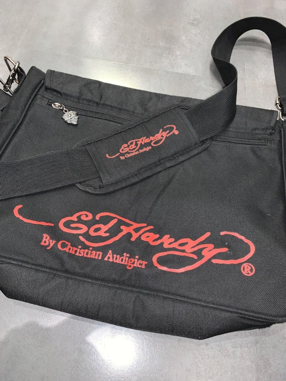 Christian Audigier Ed Hardy "Love Kills Slowly" Black Shoulder Bag Size ONE SIZE - 5 Thumbnail