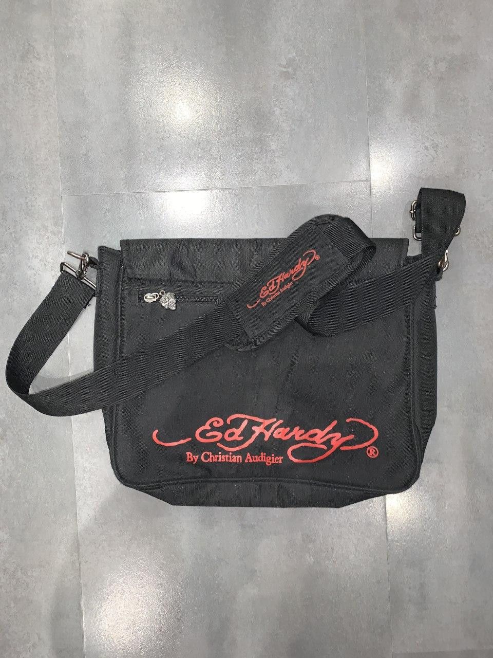 Christian Audigier Ed Hardy "Love Kills Slowly" Black Shoulder Bag Size ONE SIZE - 3 Thumbnail