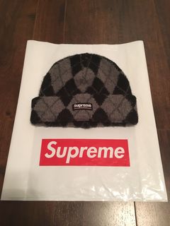 Supreme Argyle Mohair Beanie | Grailed