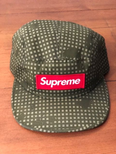Supreme Grid Camo Camp Cap