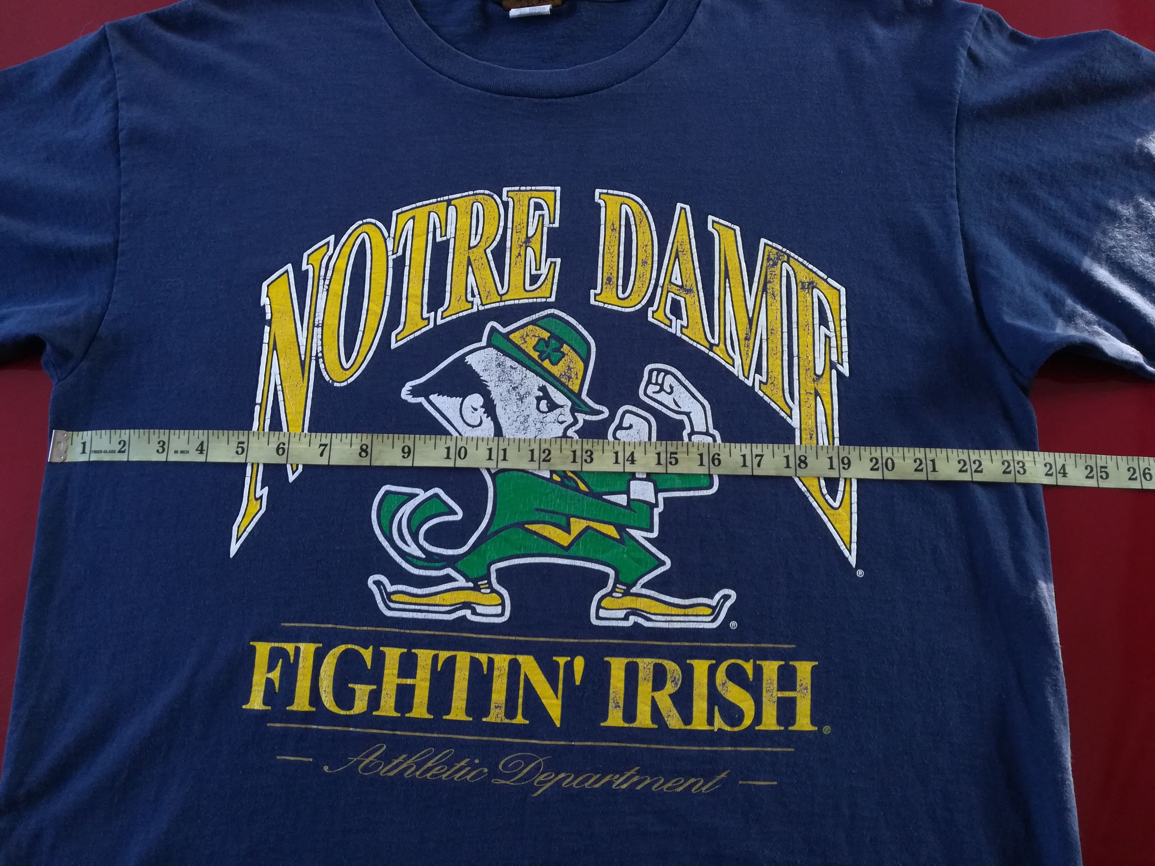 NCAA Vintage Notre Dame Fightin Irish Tee Size US XL / EU 56 / 4 - 6 Thumbnail