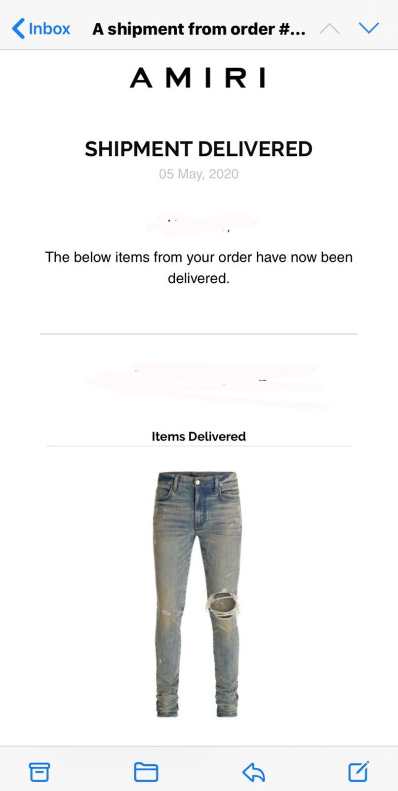 Amiri BROKEN JEAN DIRTY INDIGO Size US 33 - 5 Thumbnail
