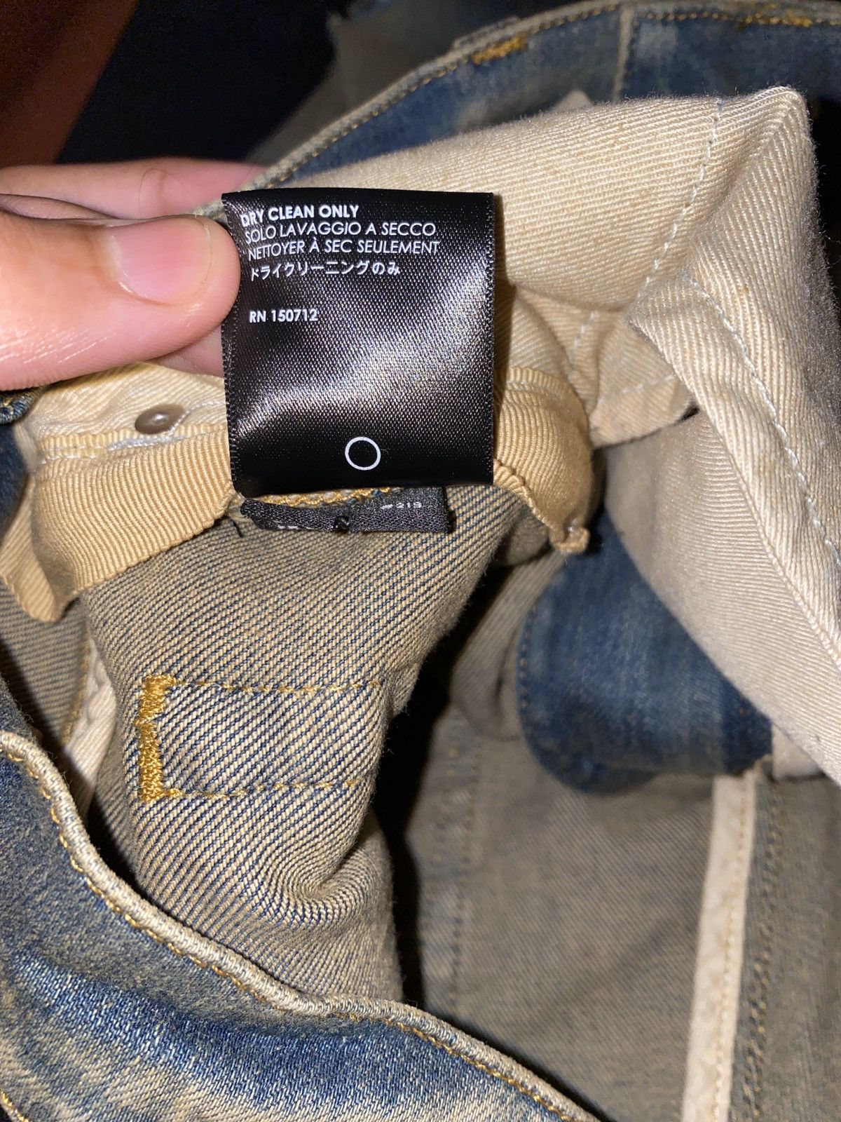 Amiri BROKEN JEAN DIRTY INDIGO Size US 33 - 4 Thumbnail