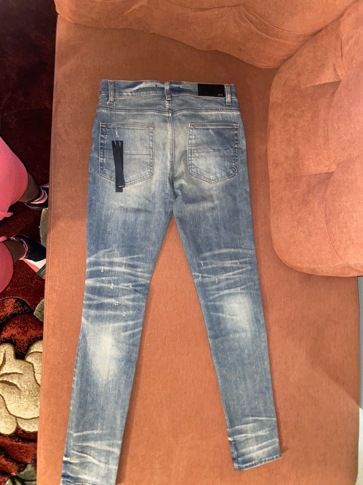 Amiri BROKEN JEAN DIRTY INDIGO Size US 33 - 1 Thumbnail