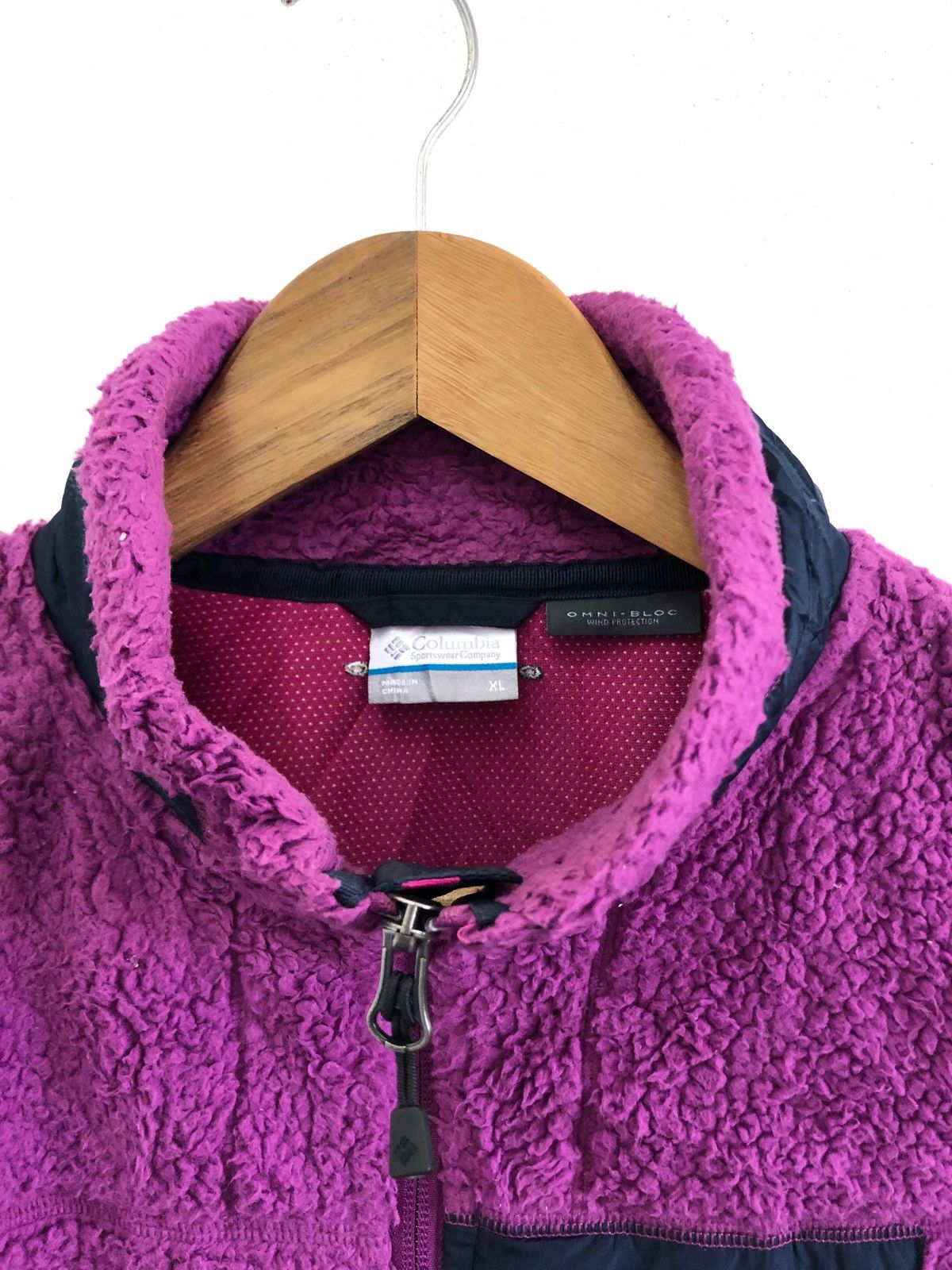 Columbia 🔥Columbia Rare Purple Fleece Vest Jacket Size US XL / EU 56 / 4 - 5 Thumbnail