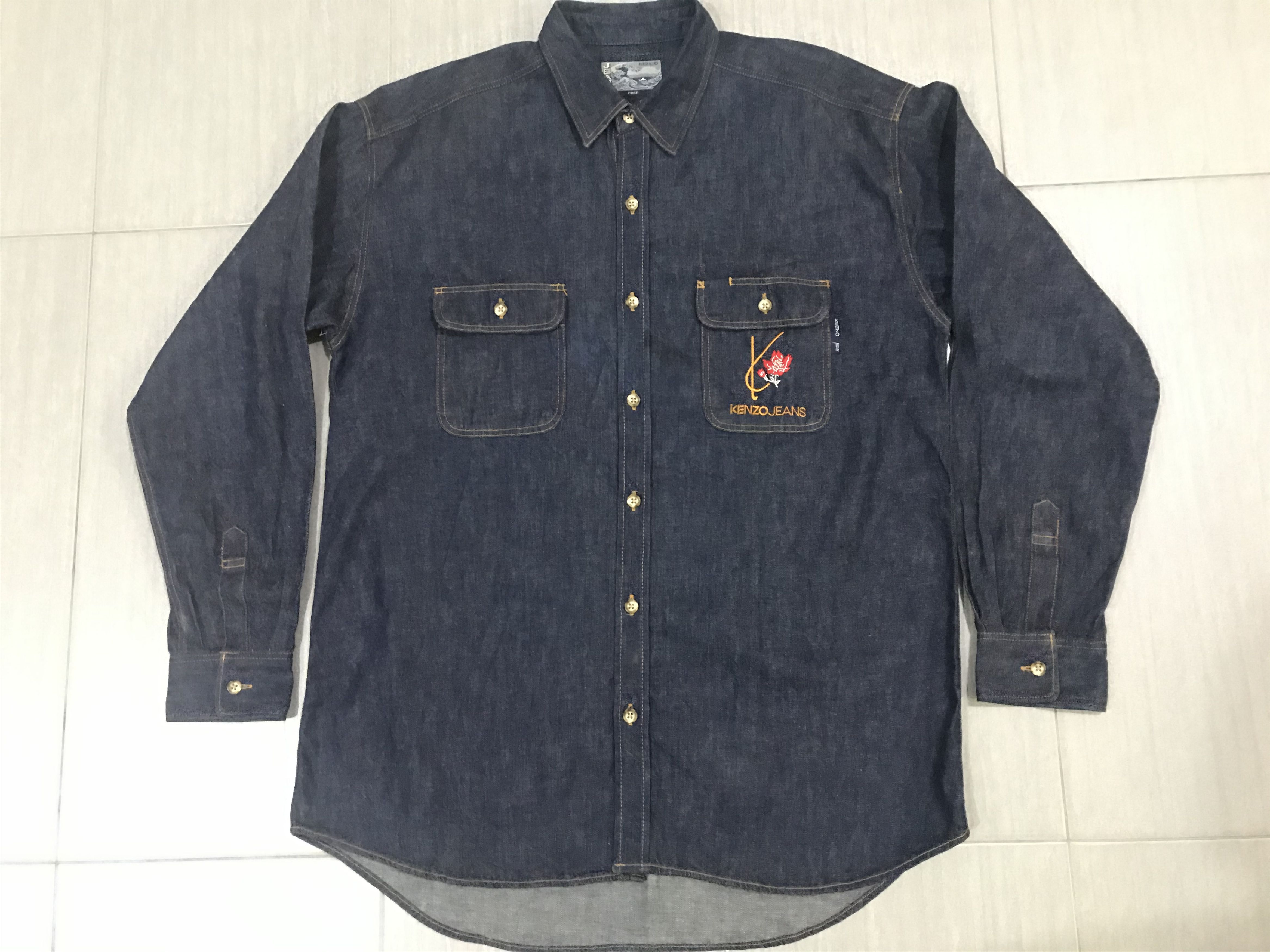 Kenzo KENZO JEANS BLUE DENIM SHIRT Size US XL / EU 56 / 4 - 3 Thumbnail
