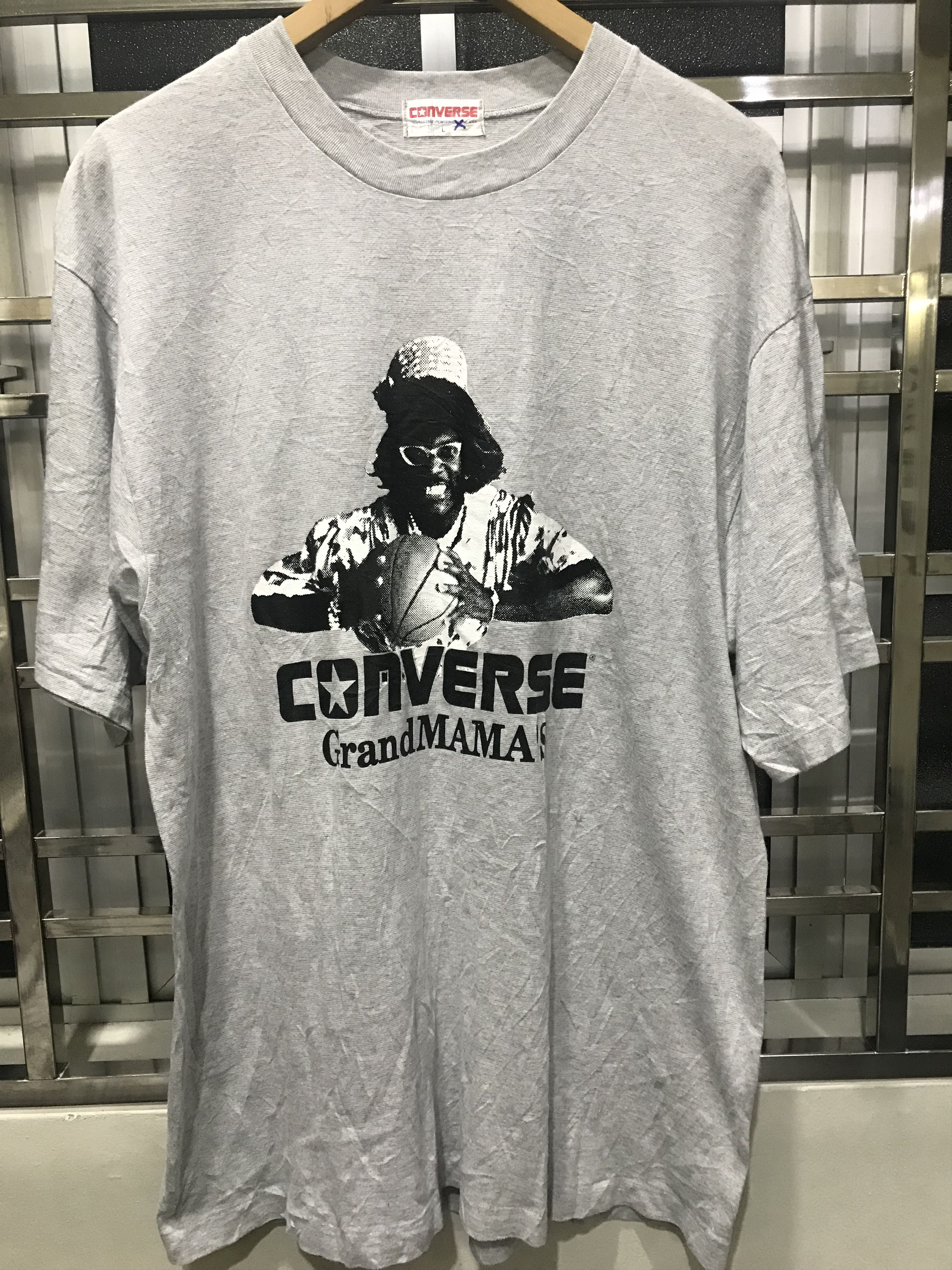 Converse VINTAGE 90's CONVERSE LARRY JOHNSON GRANDMAMA TSHIRT Size US L / EU 52-54 / 3 - 1 Thumbnail