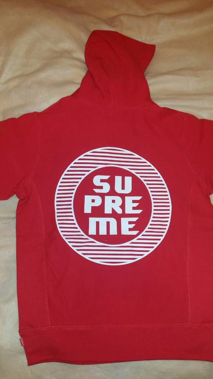 Supreme Red Disrupt Hoodie Size US M / EU 48-50 / 2 - 2 Thumbnail