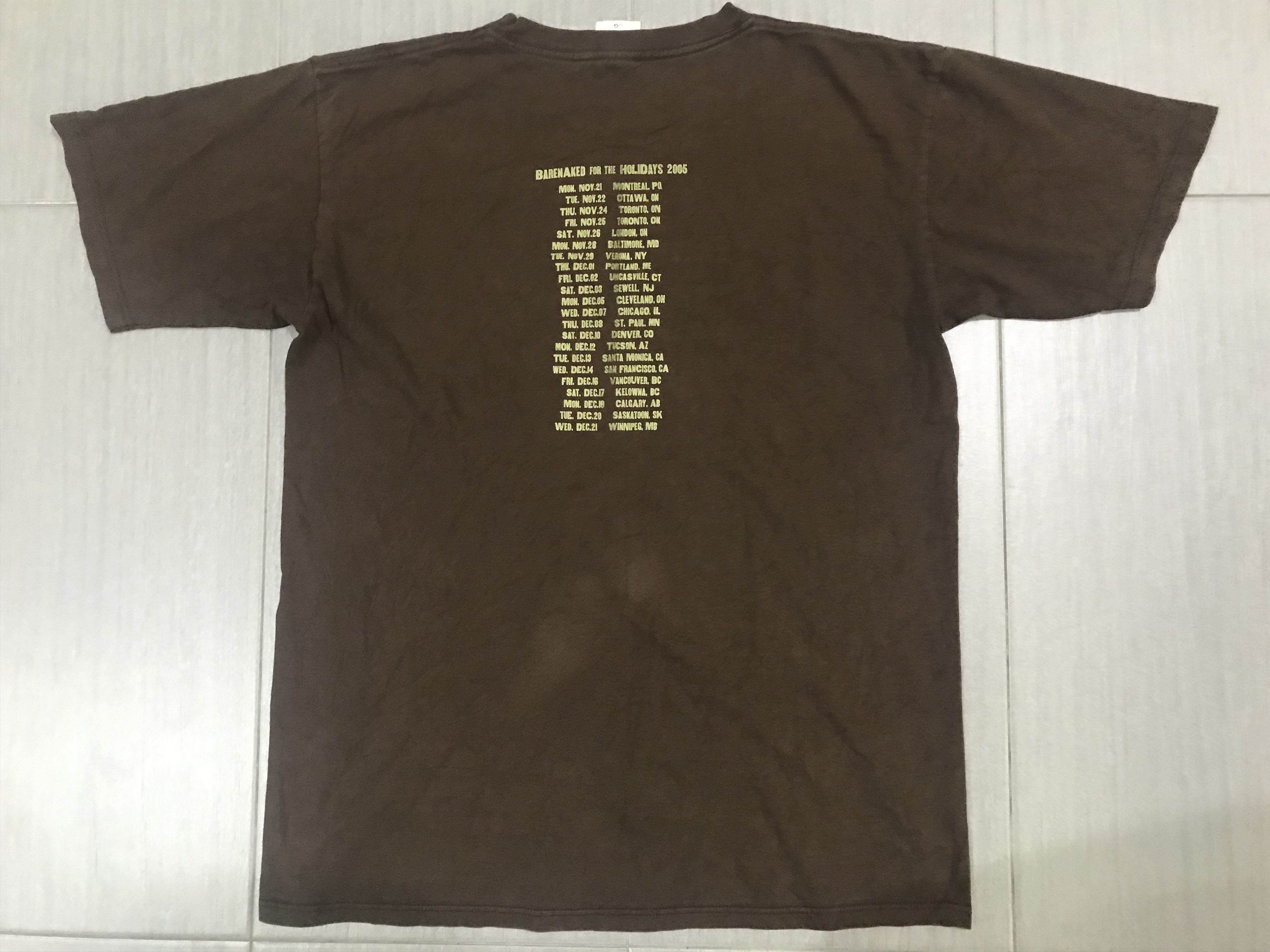 Band Tees BARENAKED LADIES FOR THE HOLIDAYS TOUR 2005 TSHIRT Size US L / EU 52-54 / 3 - 4 Thumbnail