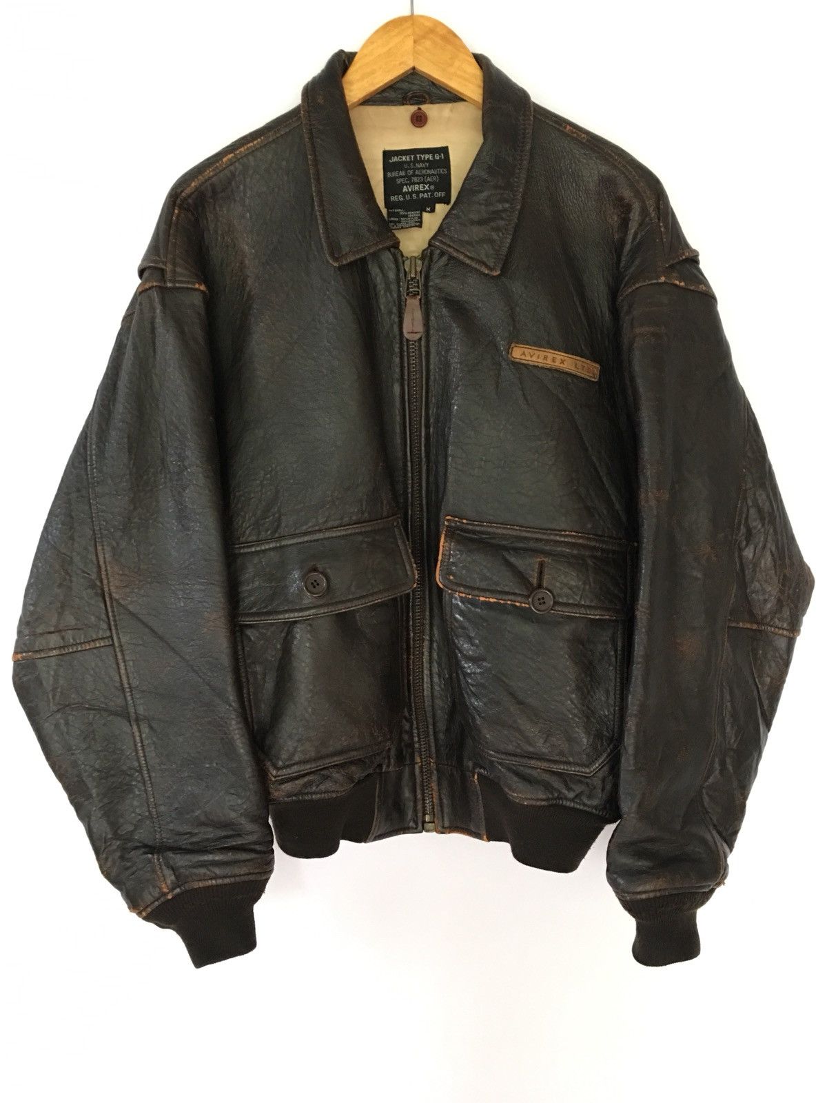 Avirex Avirex type G-1 leather jacket | Grailed