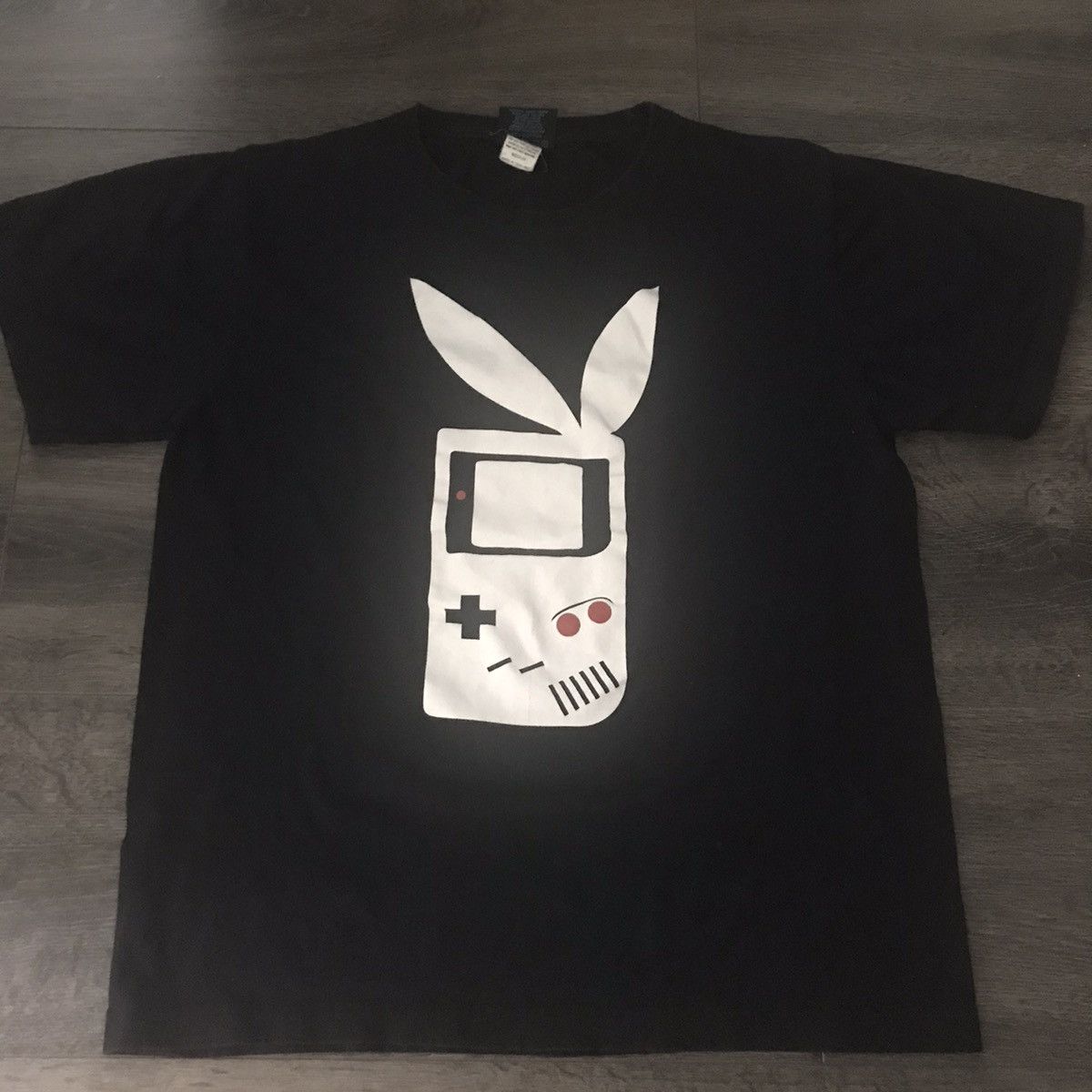 Nintendo × Playboy × Vintage Vintage Playboy Nintendo Gameboy Combined Black T-Shirt Size US M / EU 48-50 / 2 - 1 Thumbnail