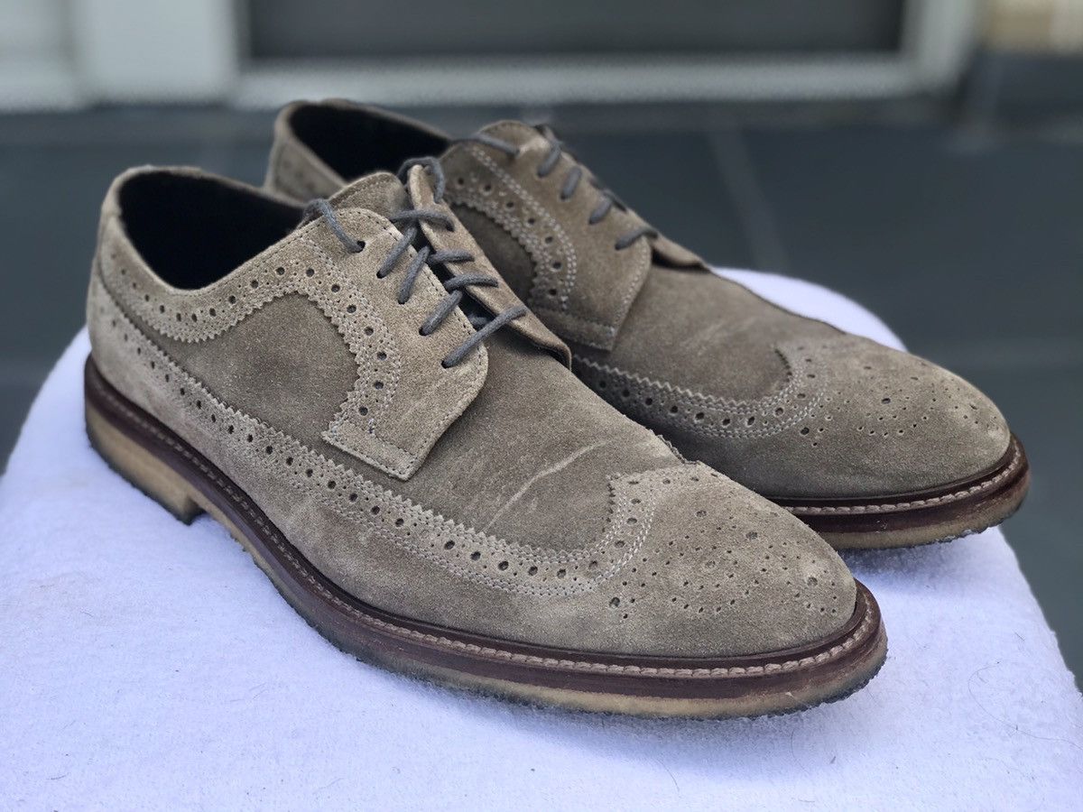 To Boot New York Adam Derrick Suede Wingtip Oxford - www 