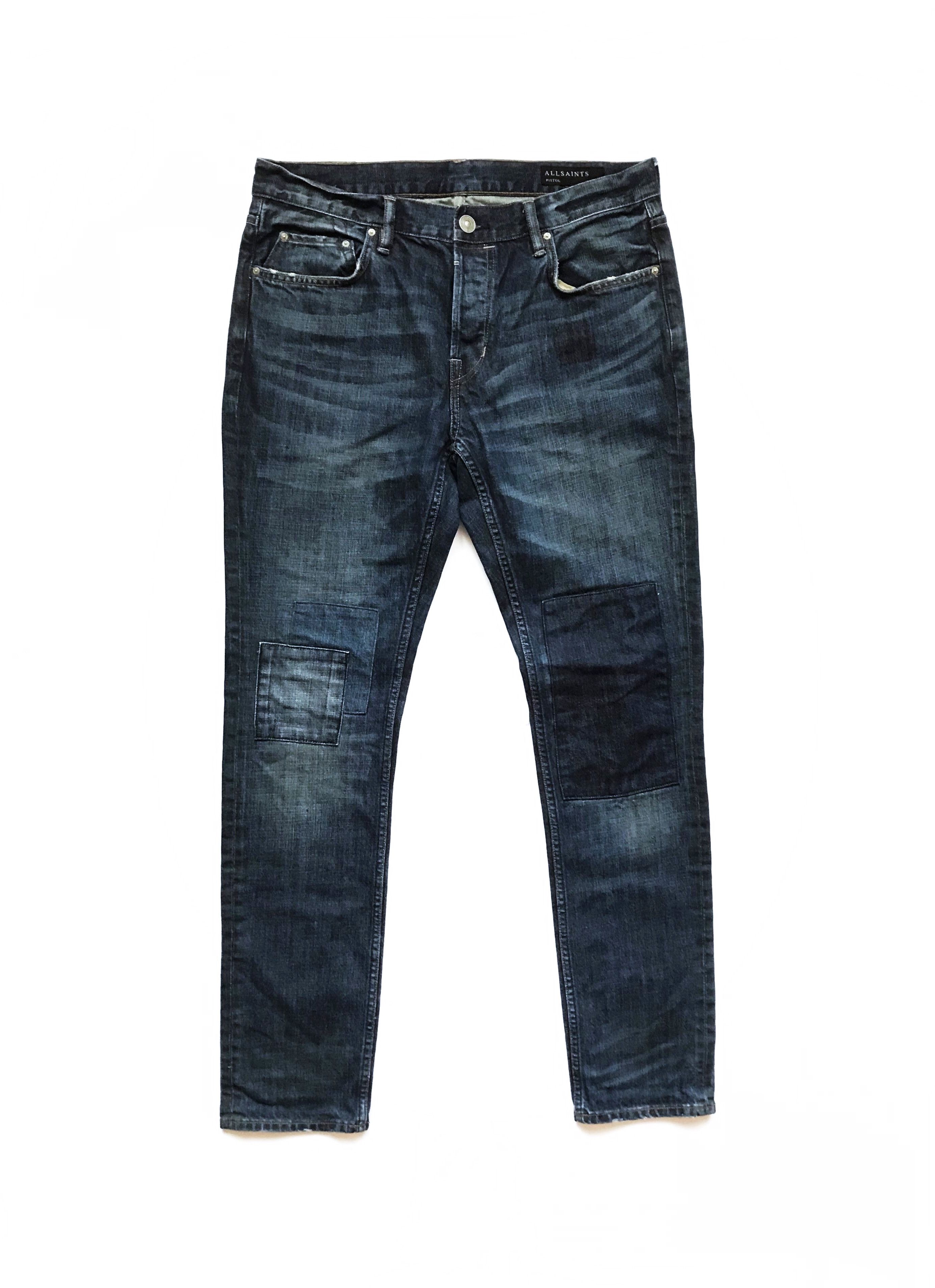 Allsaints Allsaints travial pistol distressed patchwork denim | Grailed