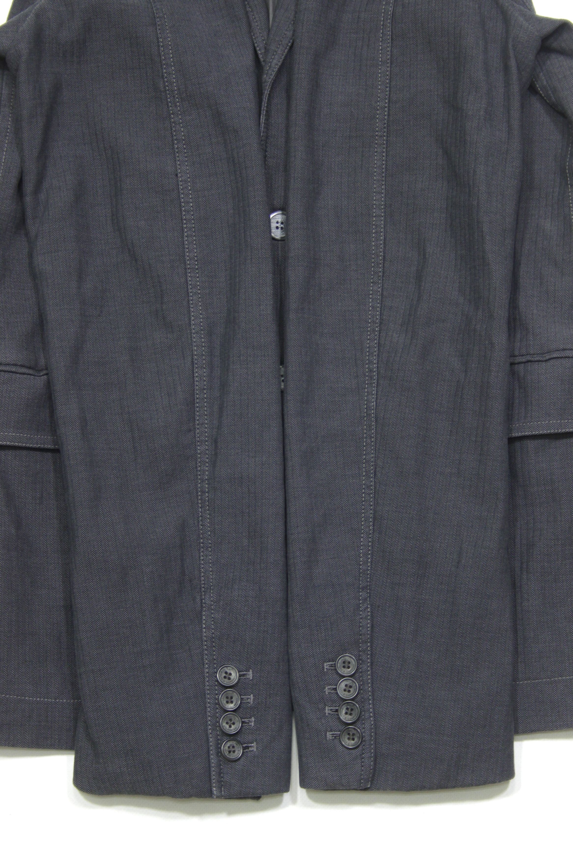 Dolce & Gabbana Grey Textured Blazer 48 Size Size 48R - 5 Thumbnail