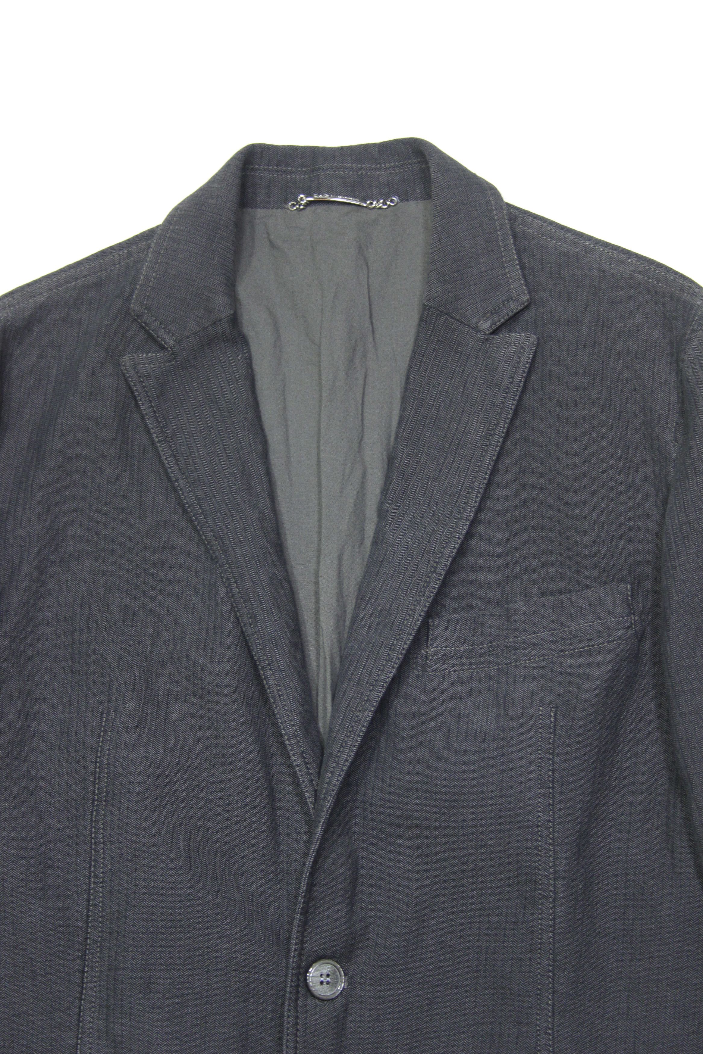 Dolce & Gabbana Grey Textured Blazer 48 Size Size 48R - 3 Thumbnail