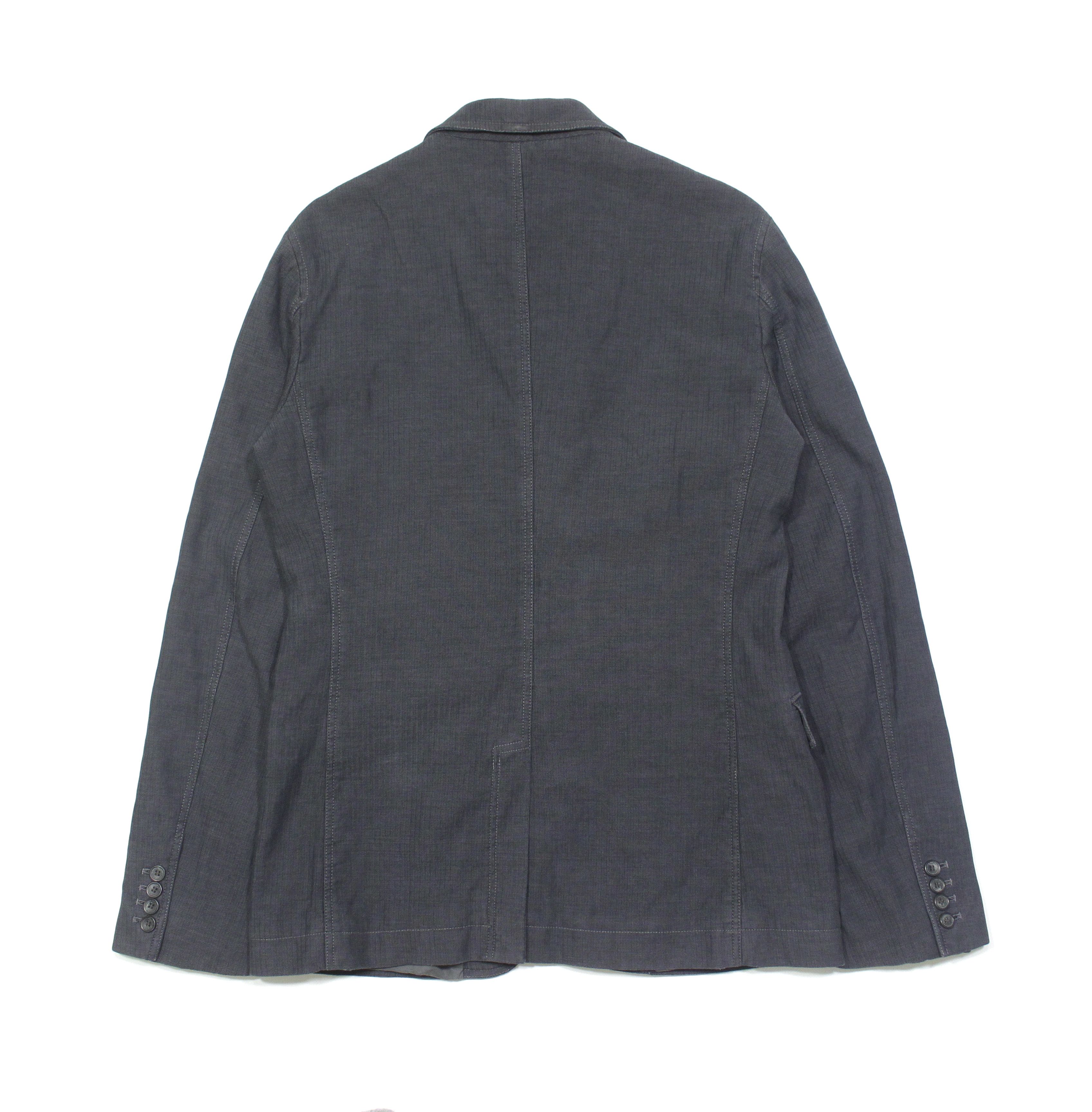 Dolce & Gabbana Grey Textured Blazer 48 Size Size 48R - 2 Thumbnail
