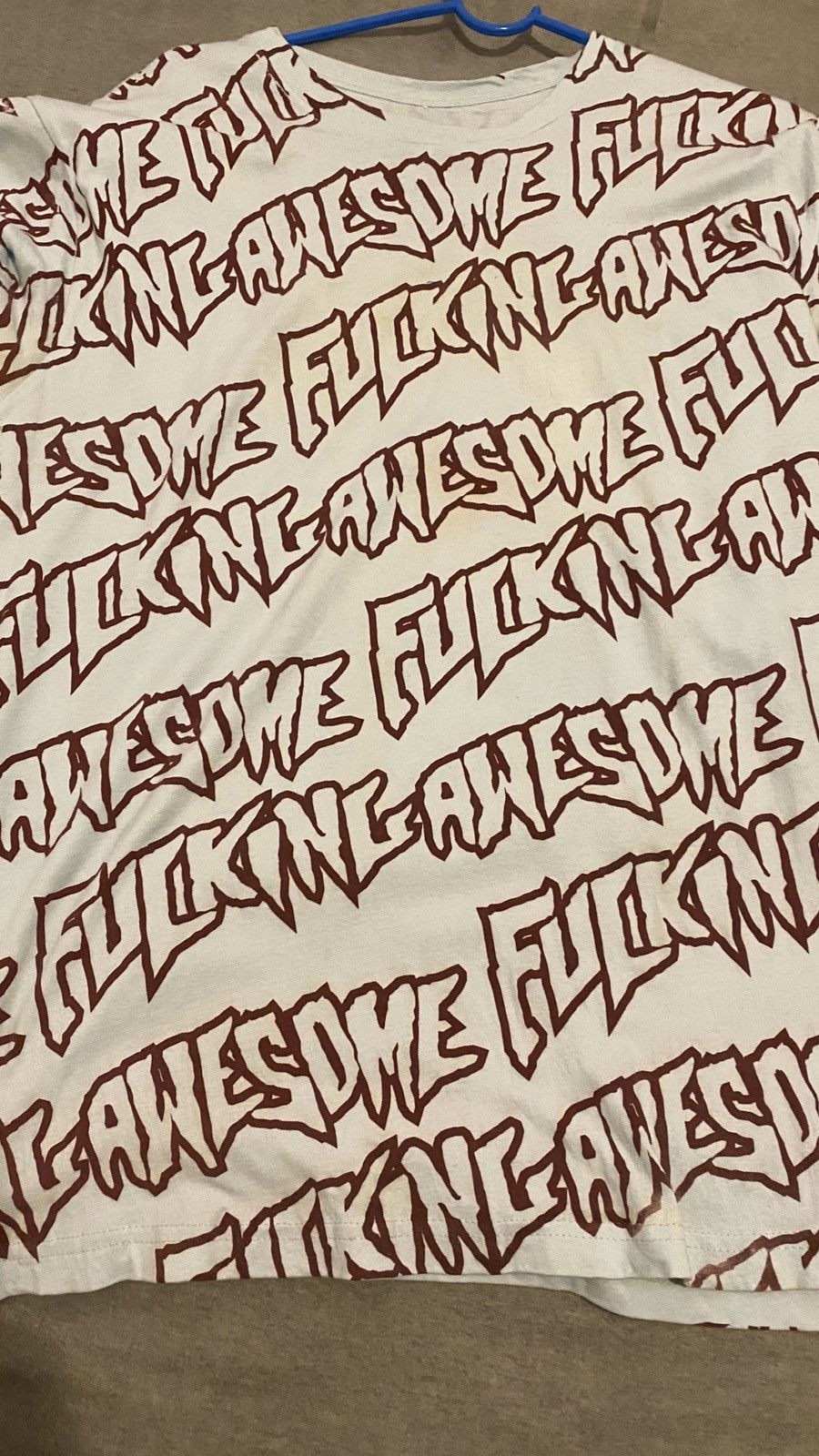 Fucking Awesome Blue and Wine all over print tee Size US L / EU 52-54 / 3 - 1 Thumbnail