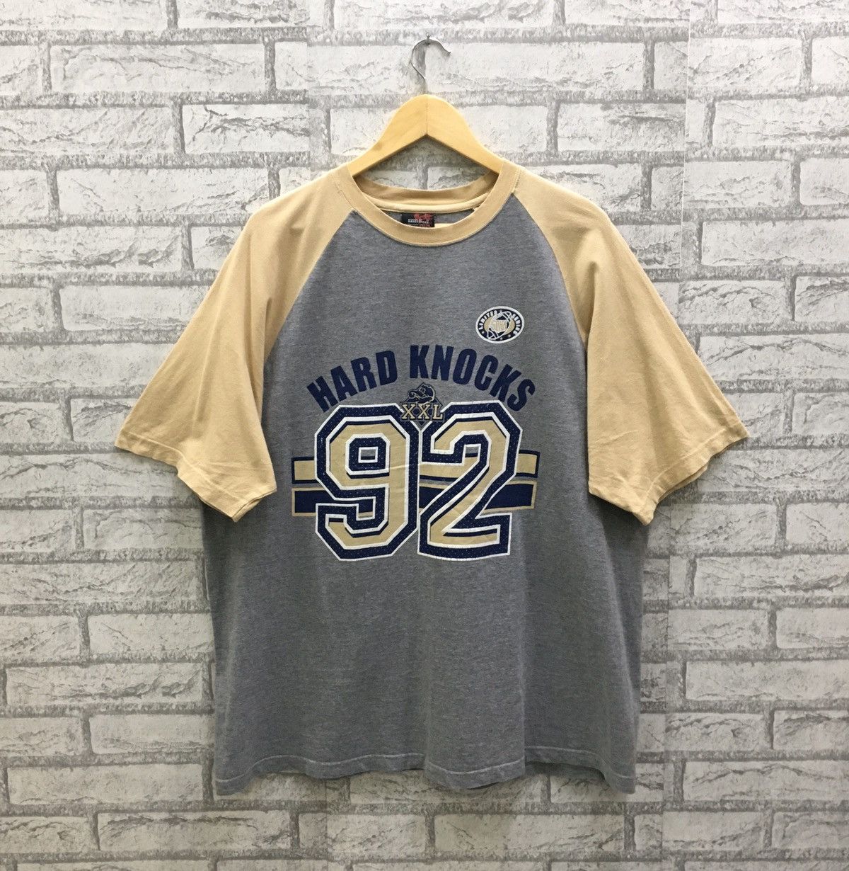 Rap Tees Vintage 90s School Of Hard Knocks Ranglan T-shirt Size US XL / EU 56 / 4 - 1 Thumbnail
