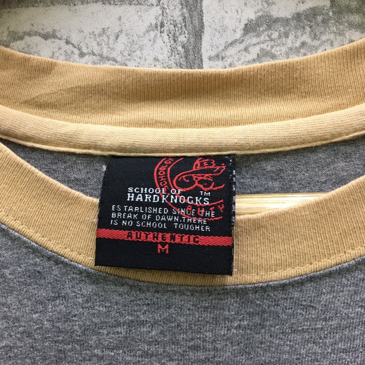 Rap Tees Vintage 90s School Of Hard Knocks Ranglan T-shirt Size US XL / EU 56 / 4 - 8 Thumbnail