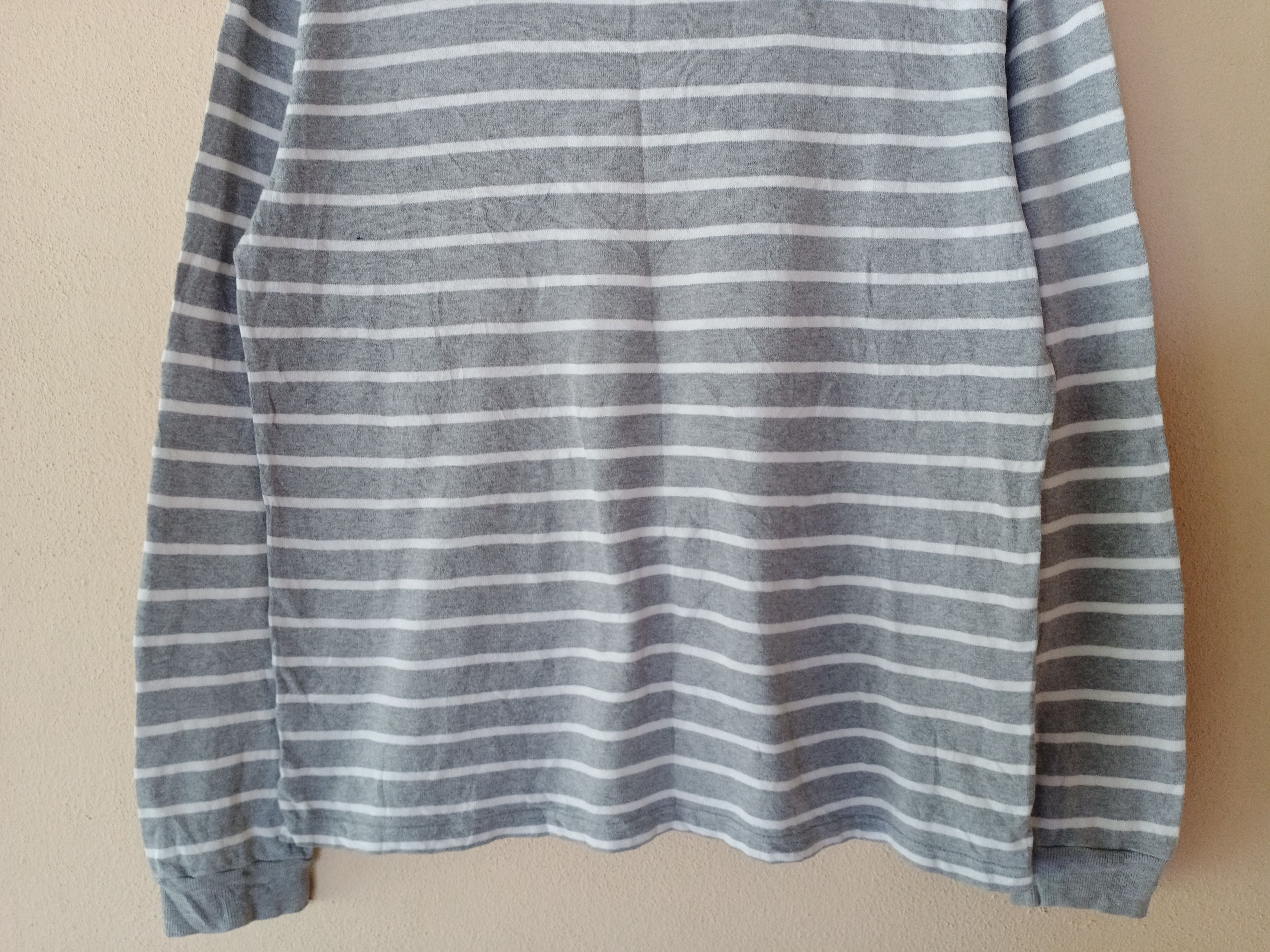 Issey Miyake × Japanese Brand × Yohji Yamamoto Vtg IY Basics Stripe Sweatshirt inspired by yohji yamamoto Size US L / EU 52-54 / 3 - 6 Thumbnail