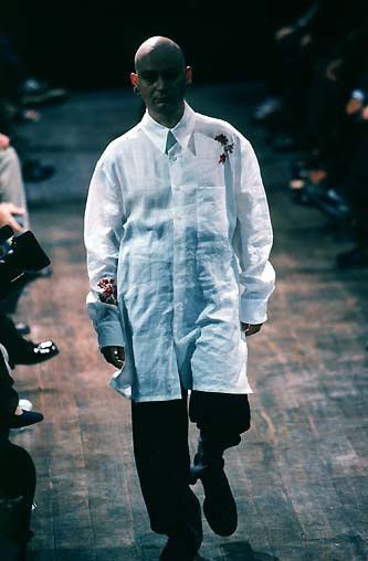 Yohji Yamamoto pour homme 98ss floral embroidered shirt | Grailed