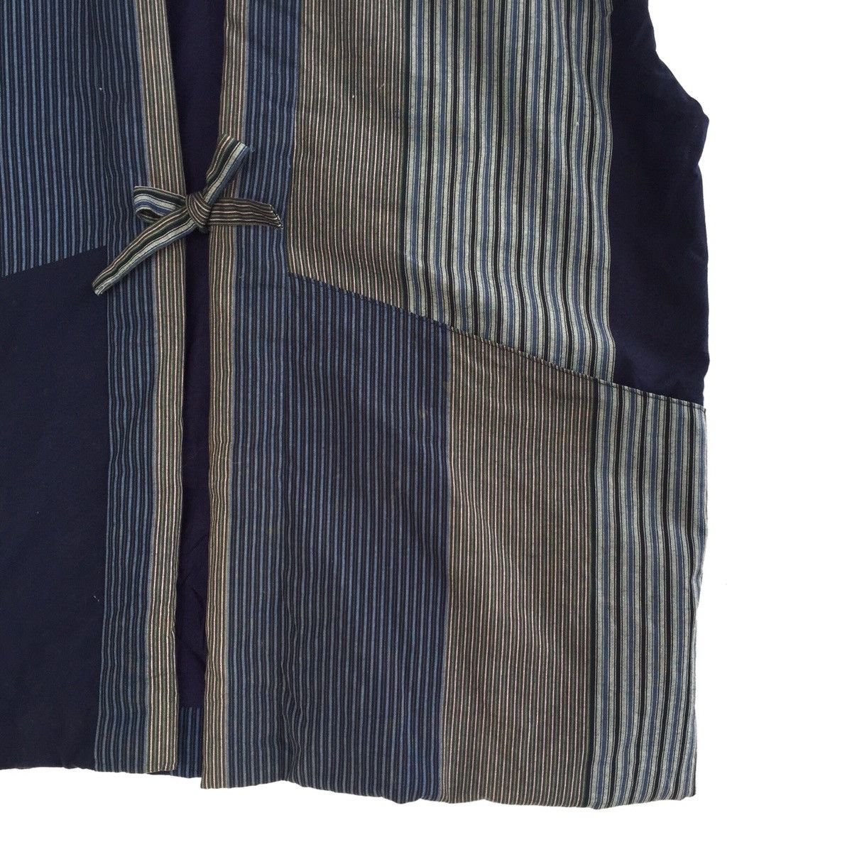 Indigo Japanese Traditional Indigo Patchwork Kimono Vest Size US L / EU 52-54 / 3 - 5 Thumbnail