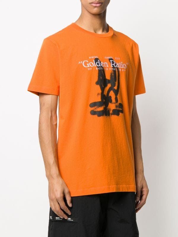 Off-White Off White Main Label “Golden Ratio” Cartoon short sleeve tee ...