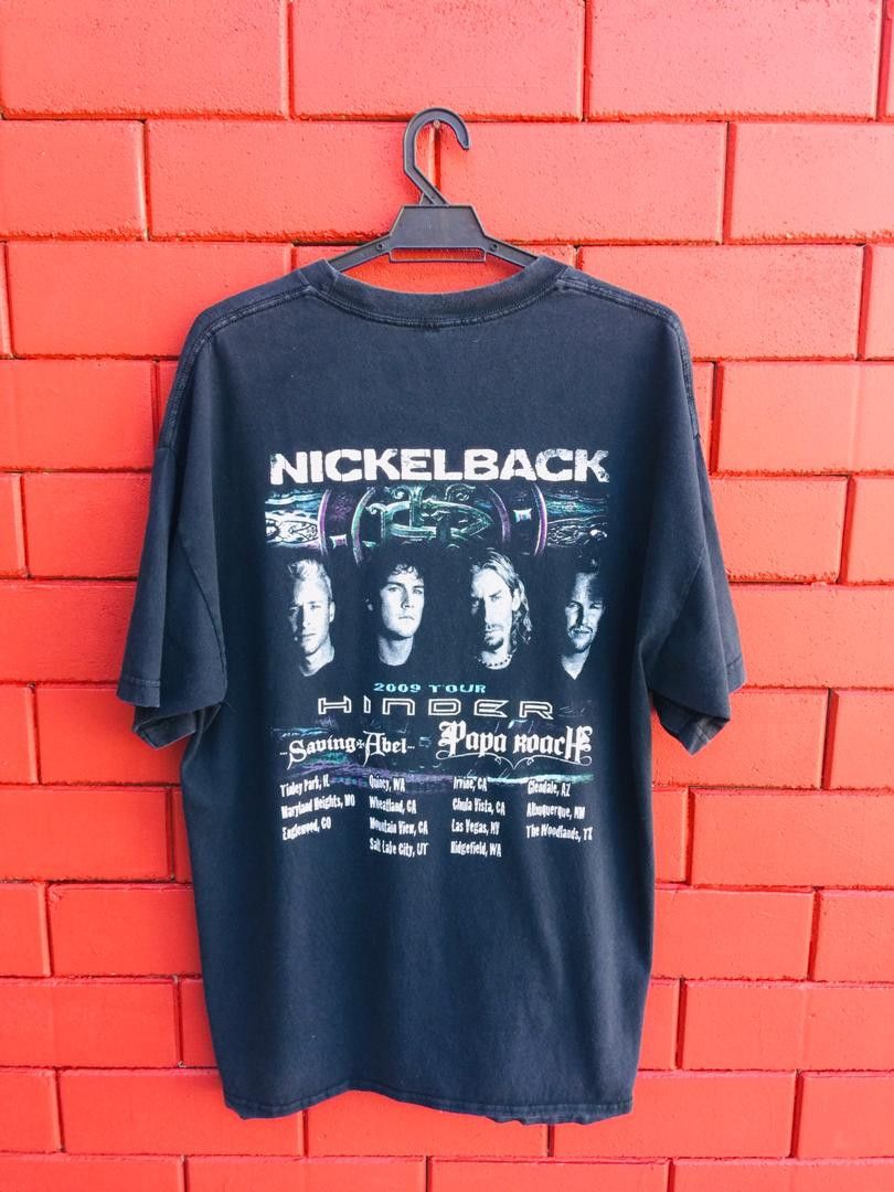 Band Tees Vintage Nickelback Band Music 2009 Tour Shirt Size US XL / EU 56 / 4 - 1 Thumbnail